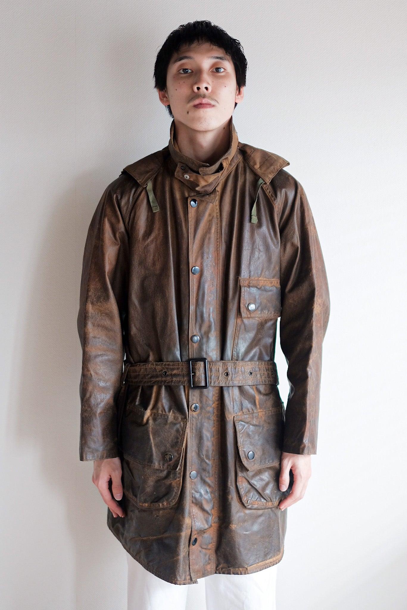 【~40's】Vintage Barbour "Solway Zipper" White Label