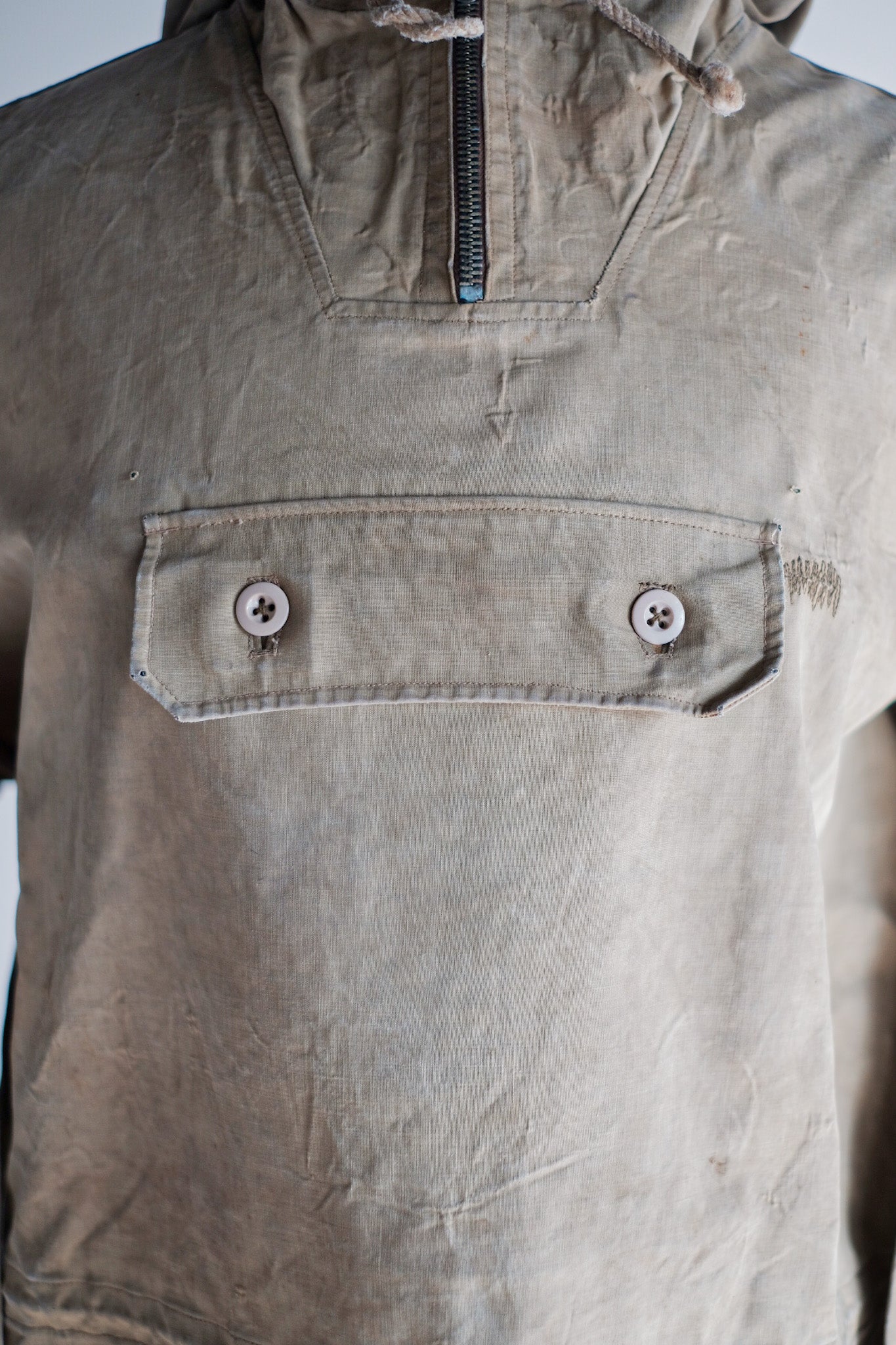 【~40's】French Army Mountain Troopers Rubber Smock