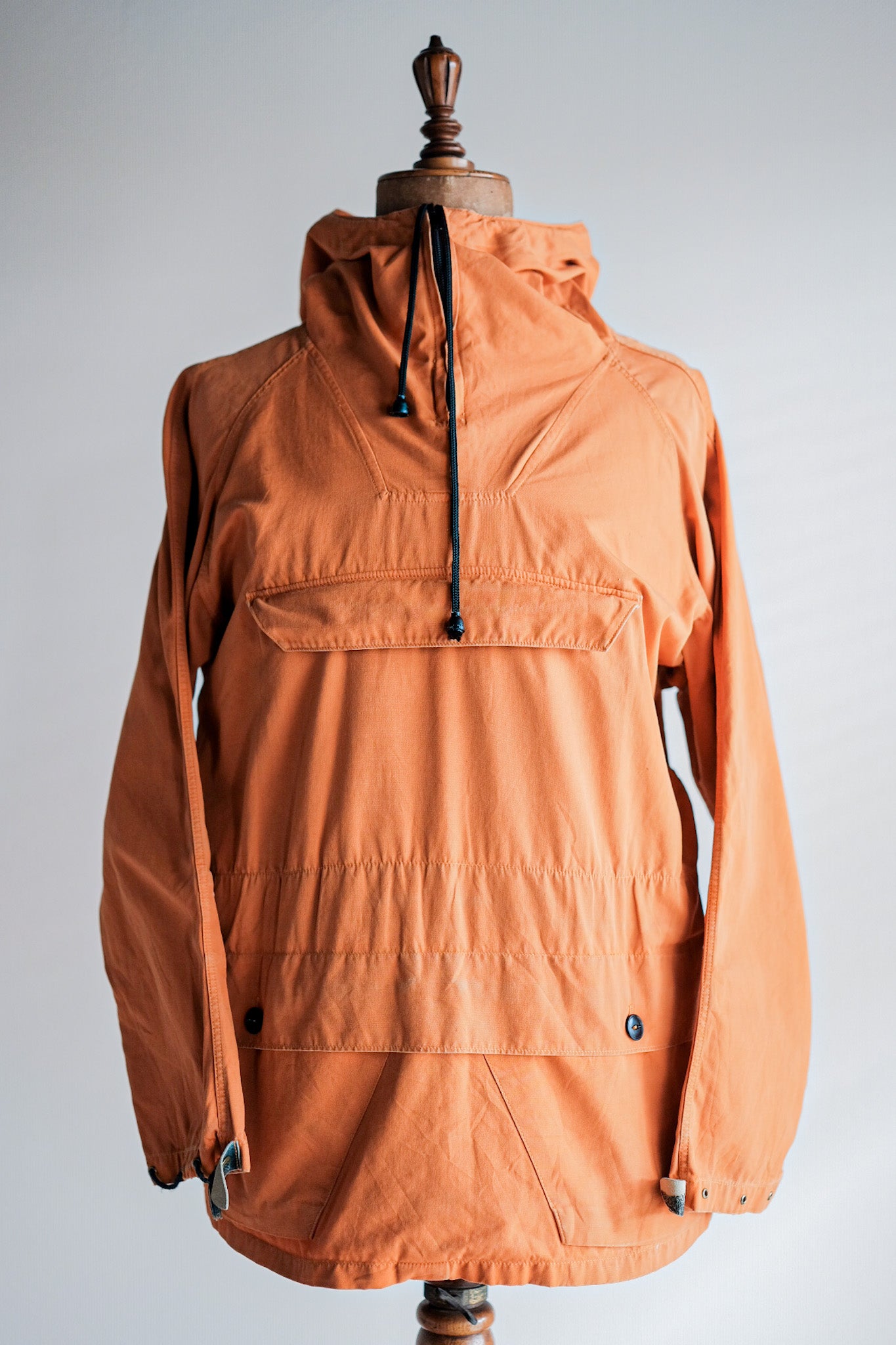 【~70's】Europe Vintage Orange Cotton Smock