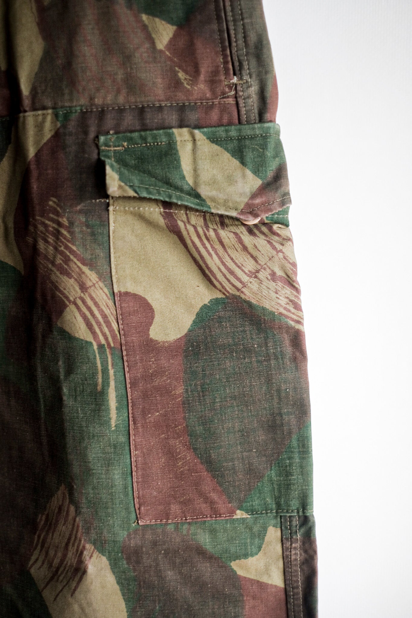 【~50's】Belgium Army Brushstroke Camo Airborne Pant Size.3