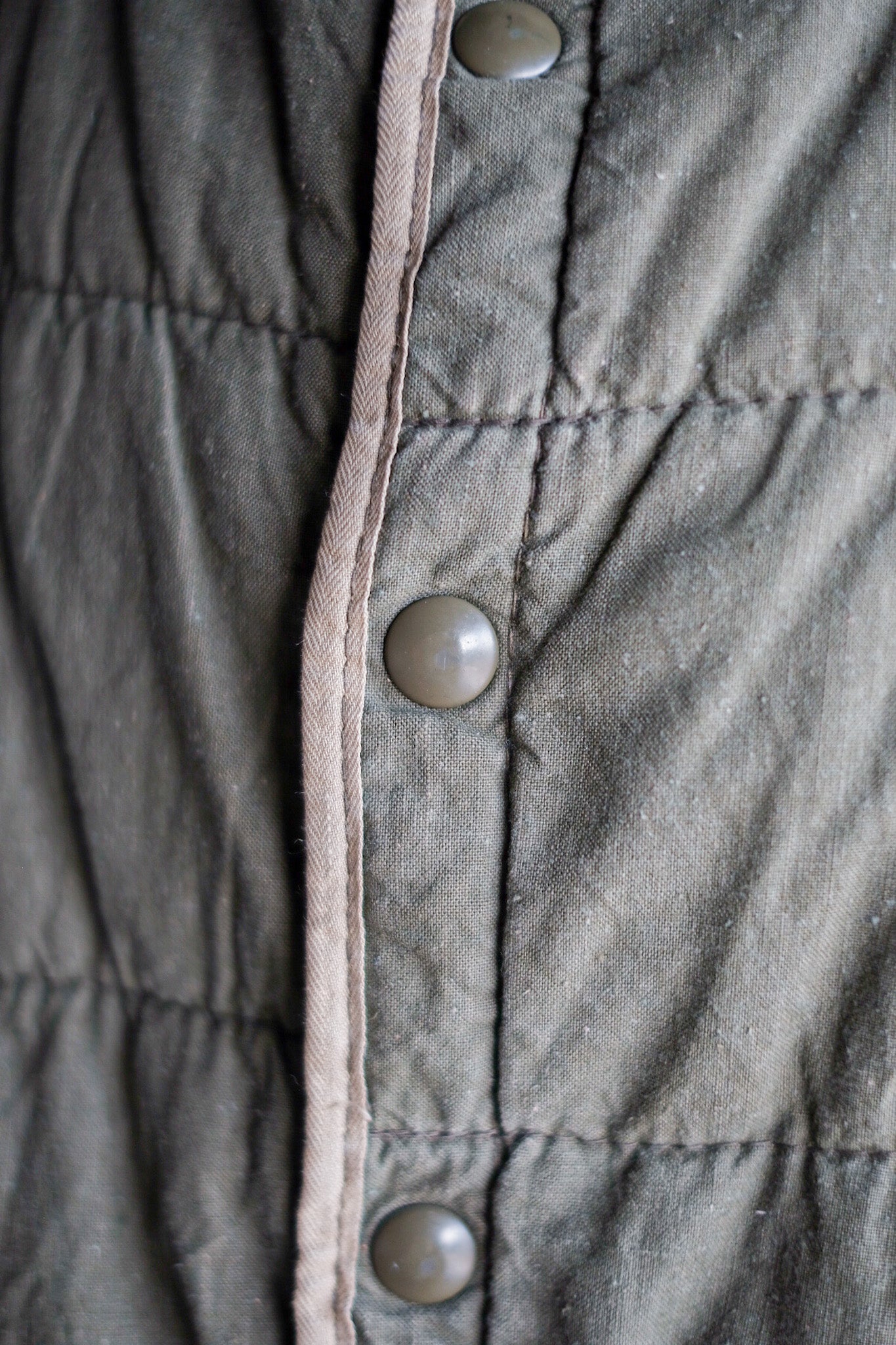 【~50's】French Army Quilted Liner Jacket Size.6