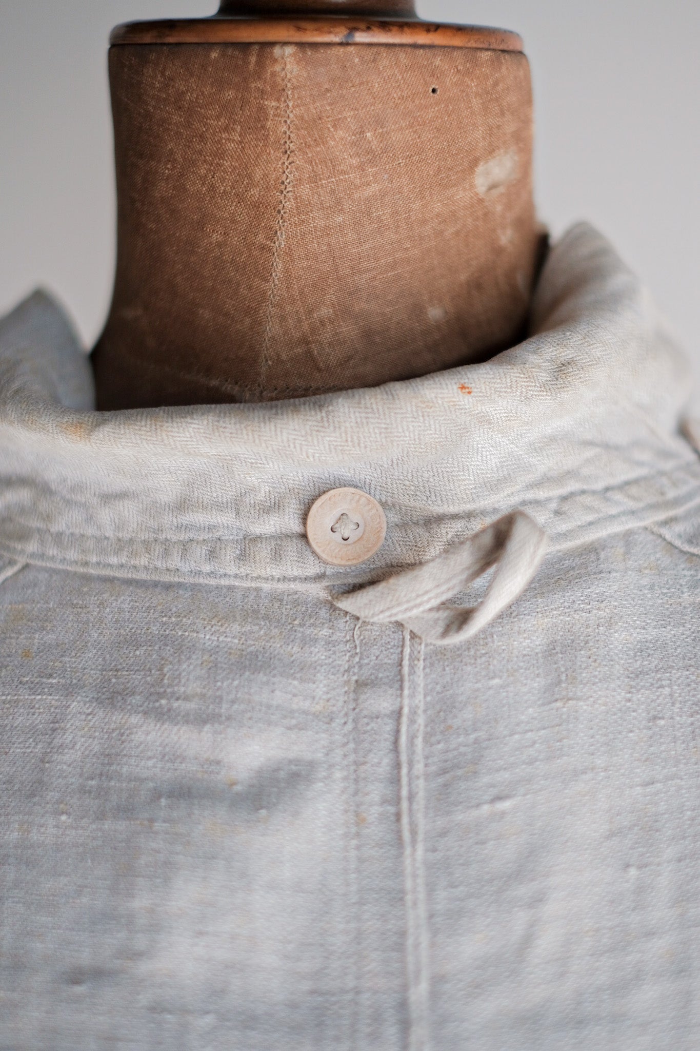 【~30's】WW2 German Army Drillich HBT Linen Jacket