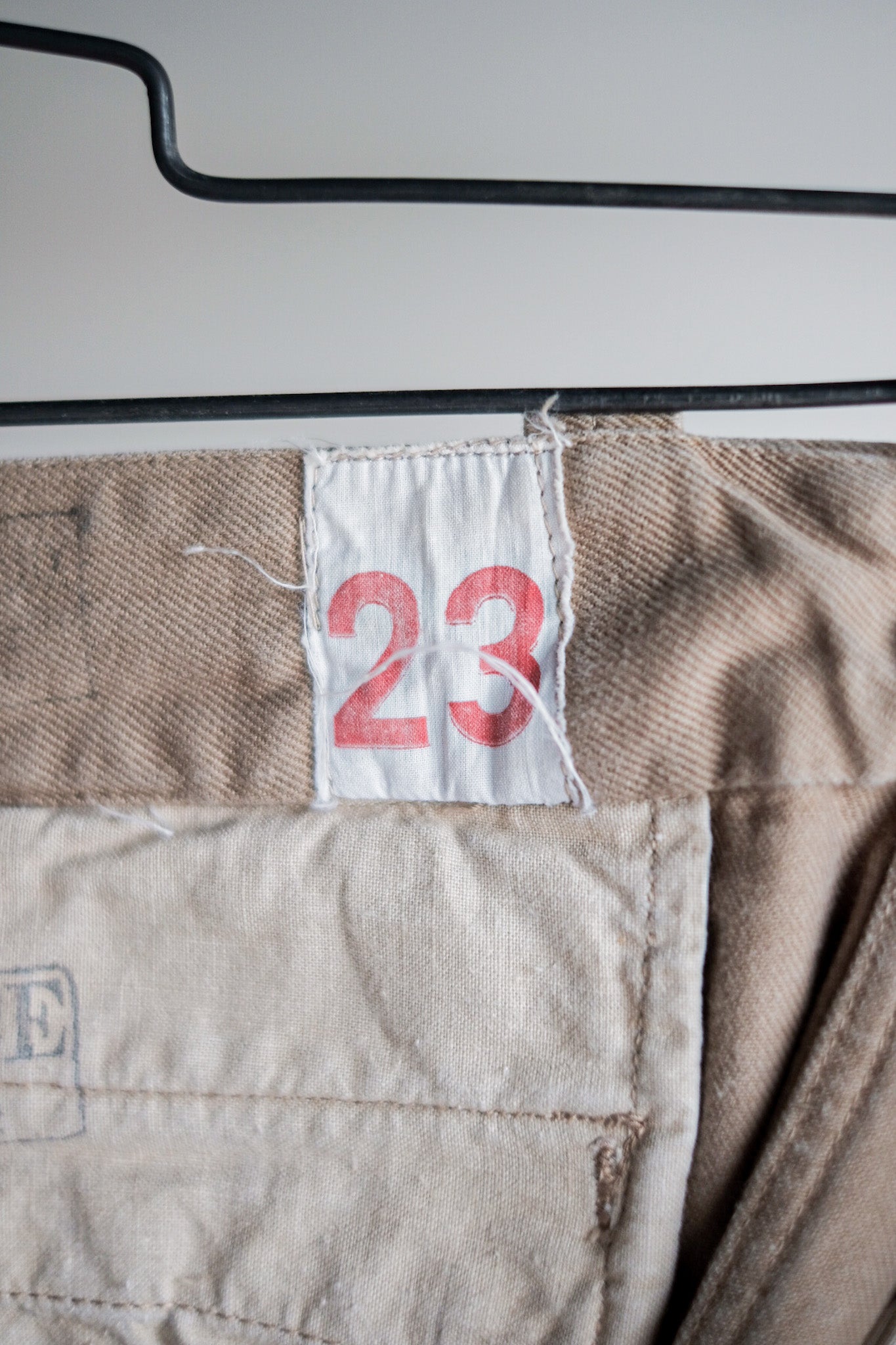 【~60's】French Army M52 Chino Trousers Size.23