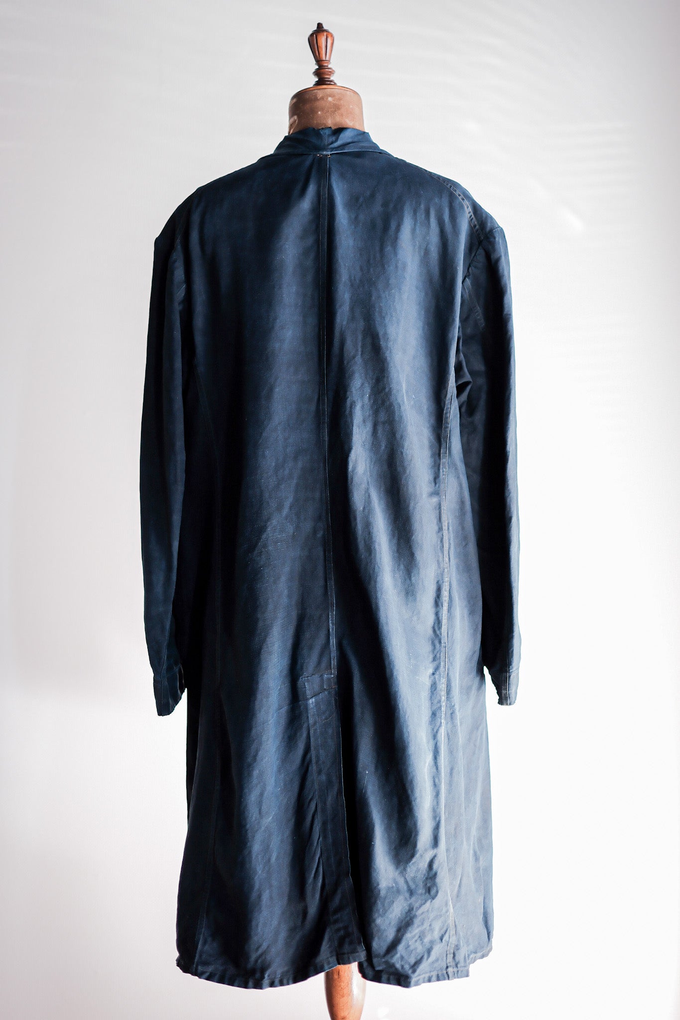 【Early 20th C】French Antique Indigo Linen Maquignon Coat