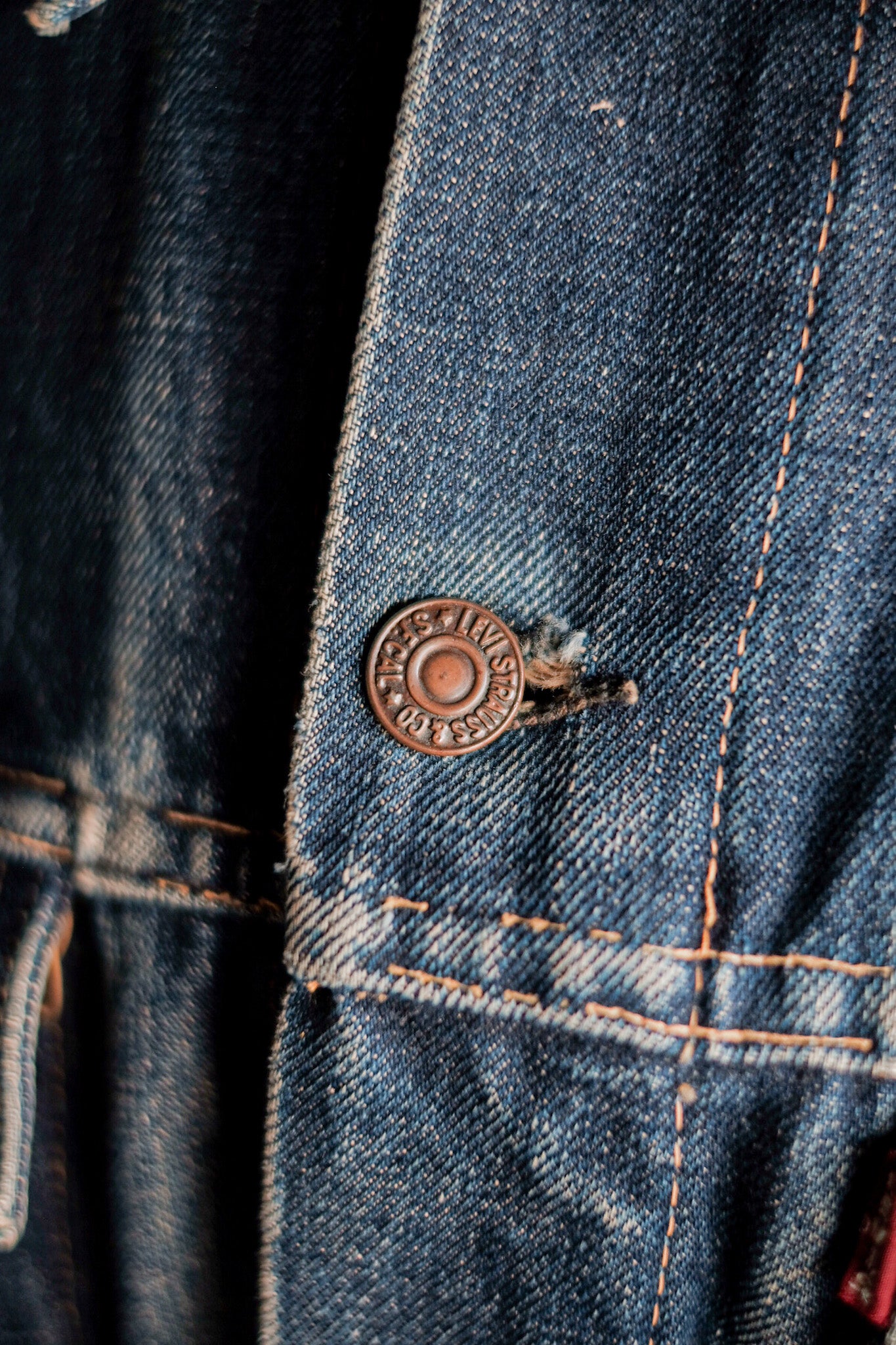【~60's】Vintage Levi's 557 Denim Jacket "Big E"