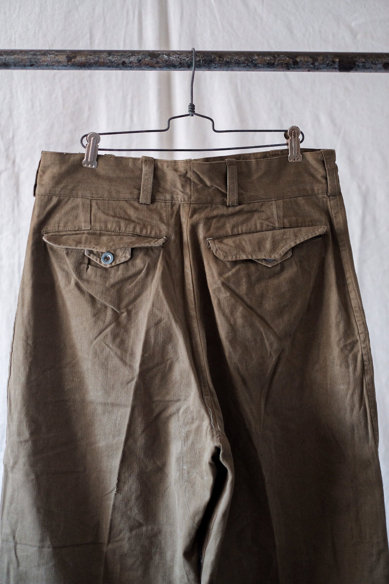 【~50's】French Army M47 Field Trousers "Motorcycle Type"