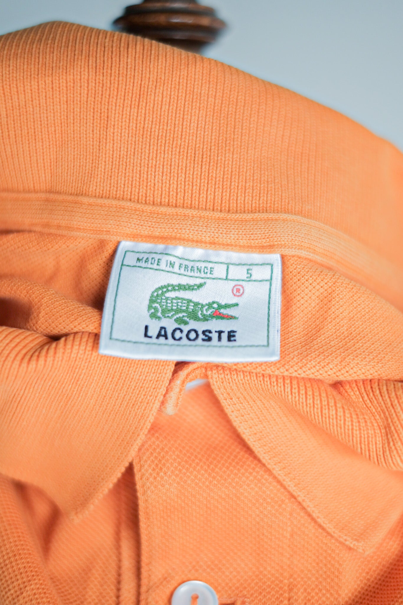 【~80's】CHEMISE LACOSTE S/S Polo Shirt Size.5 "Orange"