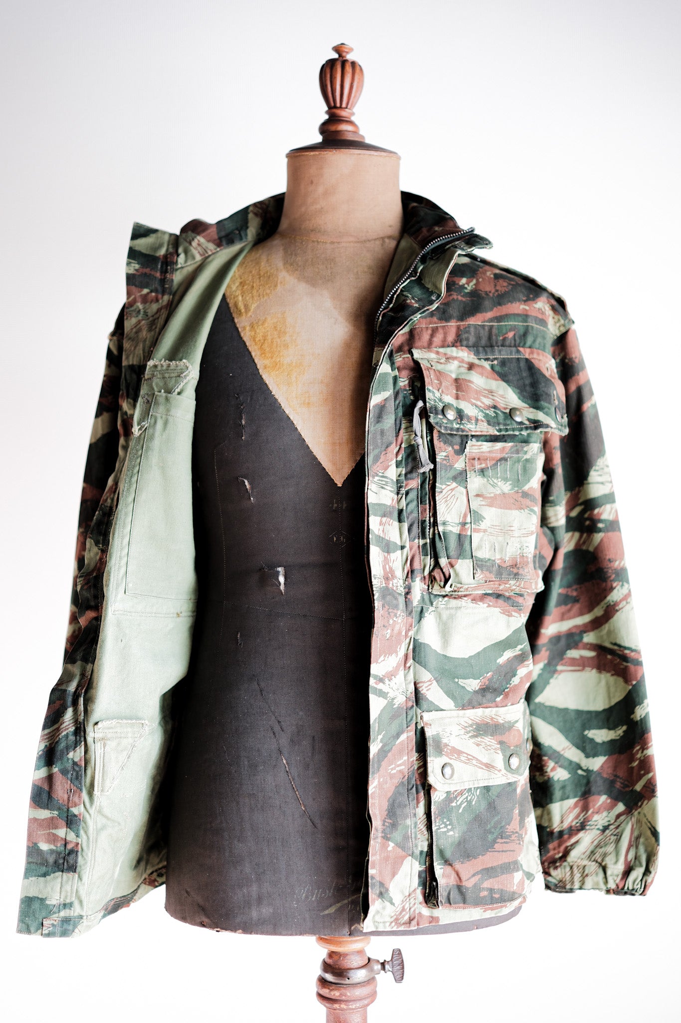【~60's】French Army TAP47/56 Lizard Camo Paratrooper Jacket