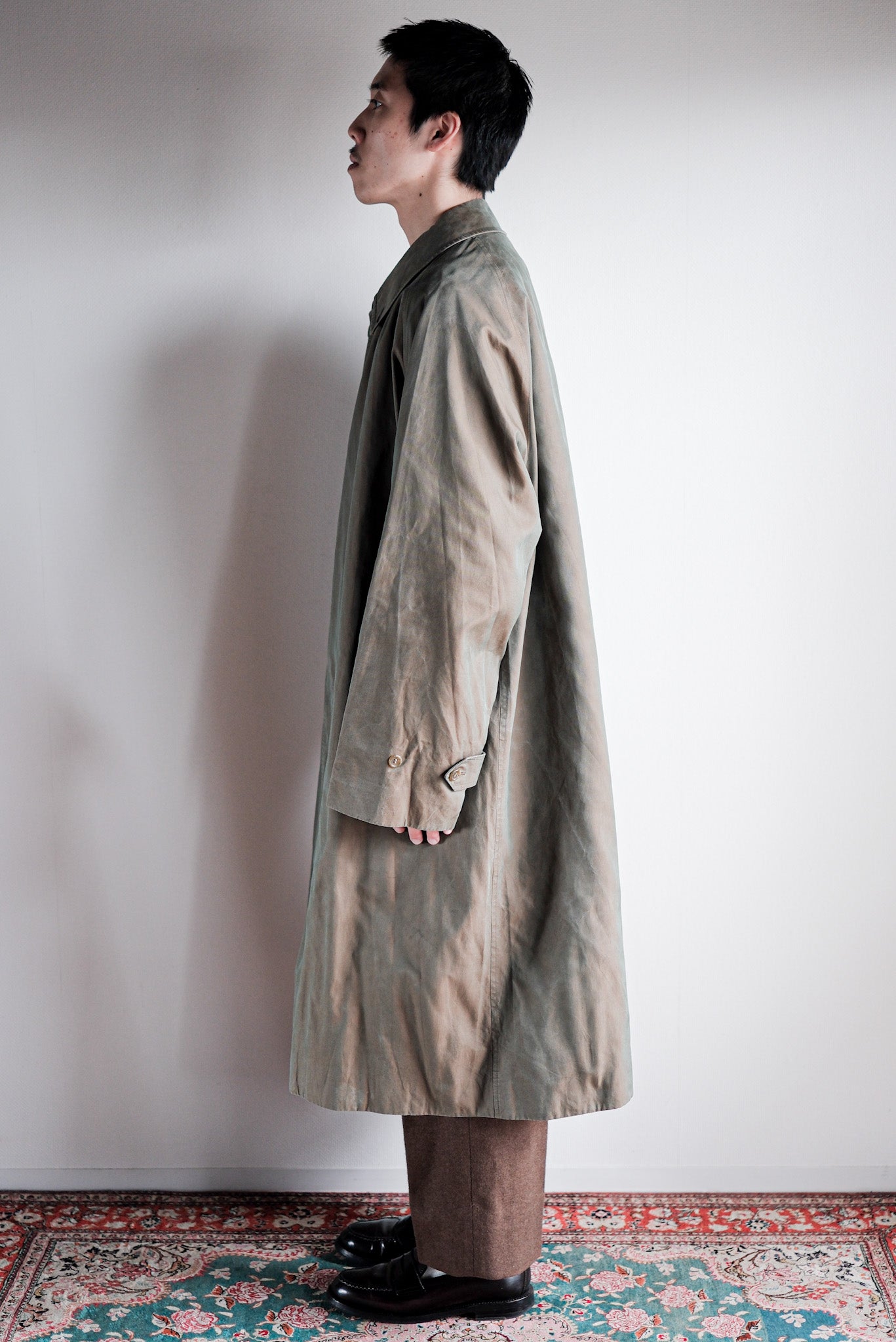【~80's】Vintage Burberry's Single Raglan Balmacaan Coat C100 Size.54REG "TAMAMUSHI"