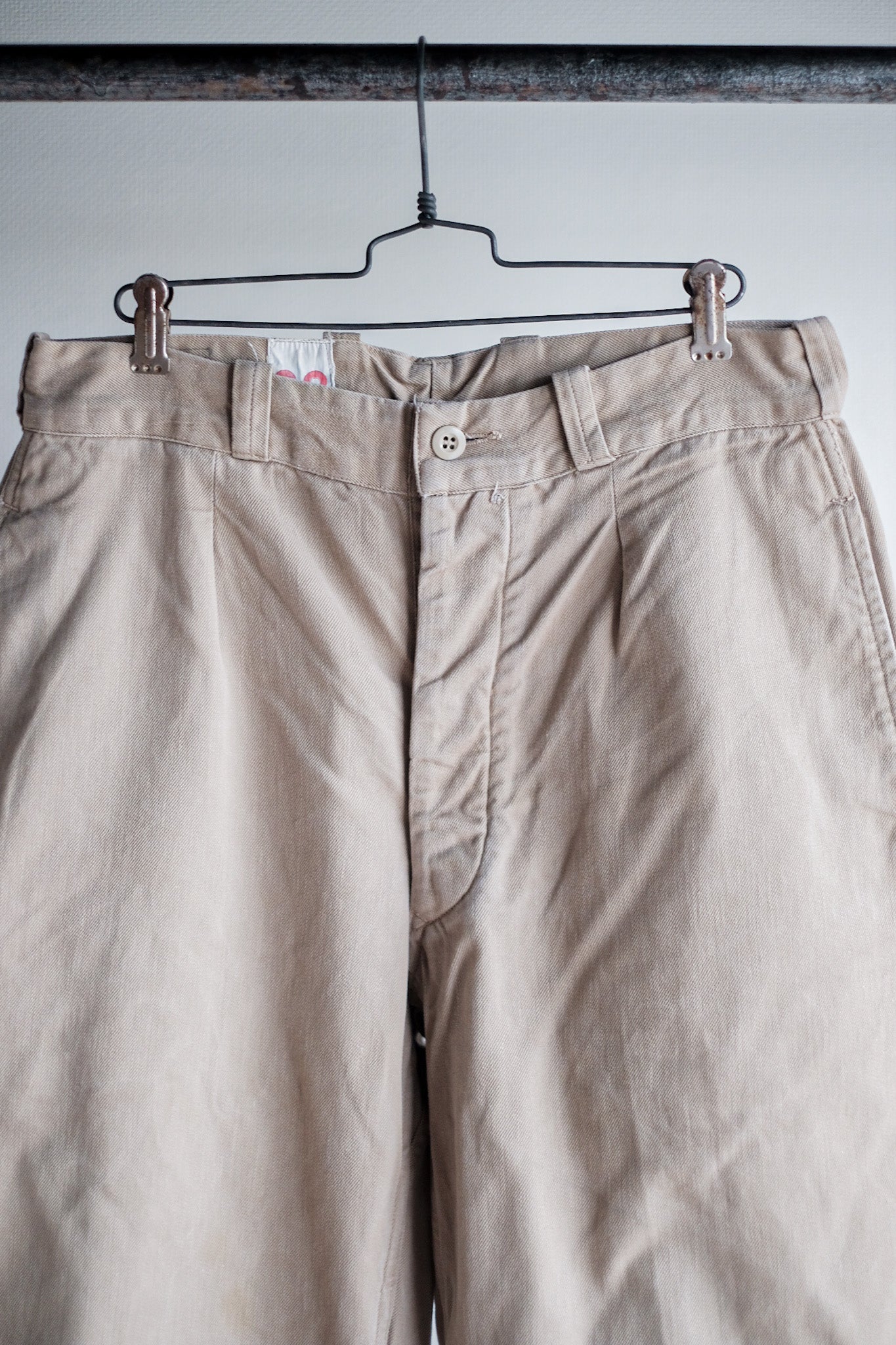 【~60's】French Army M52 Chino Trousers Size.23
