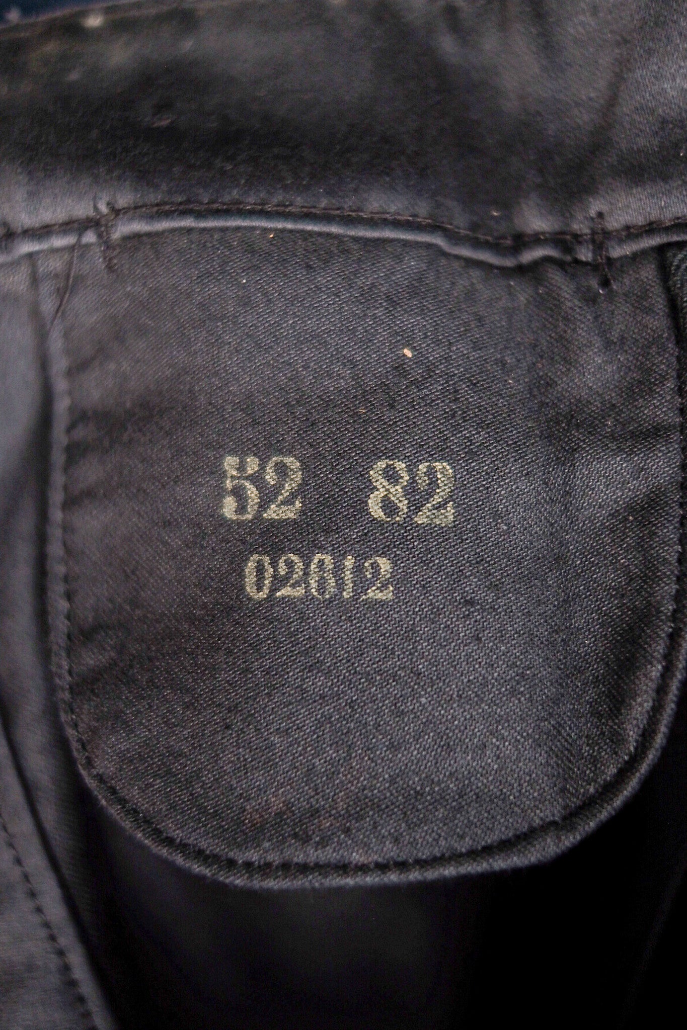 【~40's】French Vintage Black Moleskin Work Pants "Adolphe Lafont" "Dead Stock"