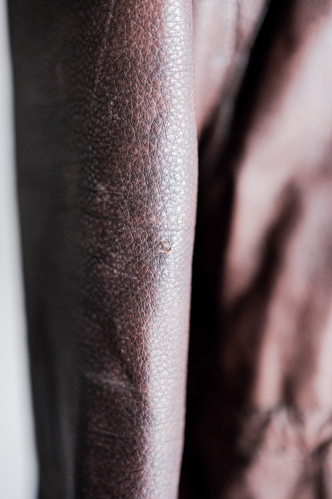 【~80's】Old GIORGIO ARMANI Aviator Style Leather Coat Size.48