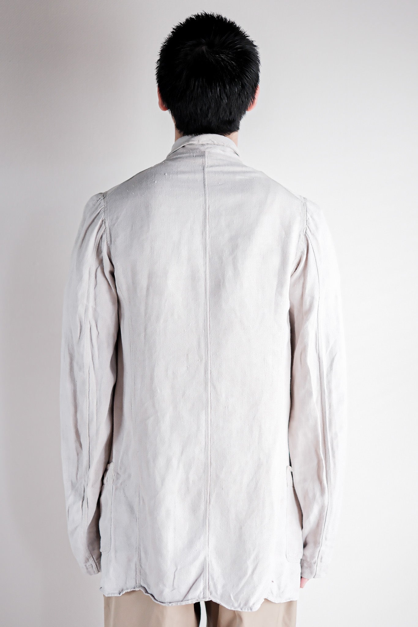 【~20's】French Vintage Linen Jacket "Belle Jardiniere"