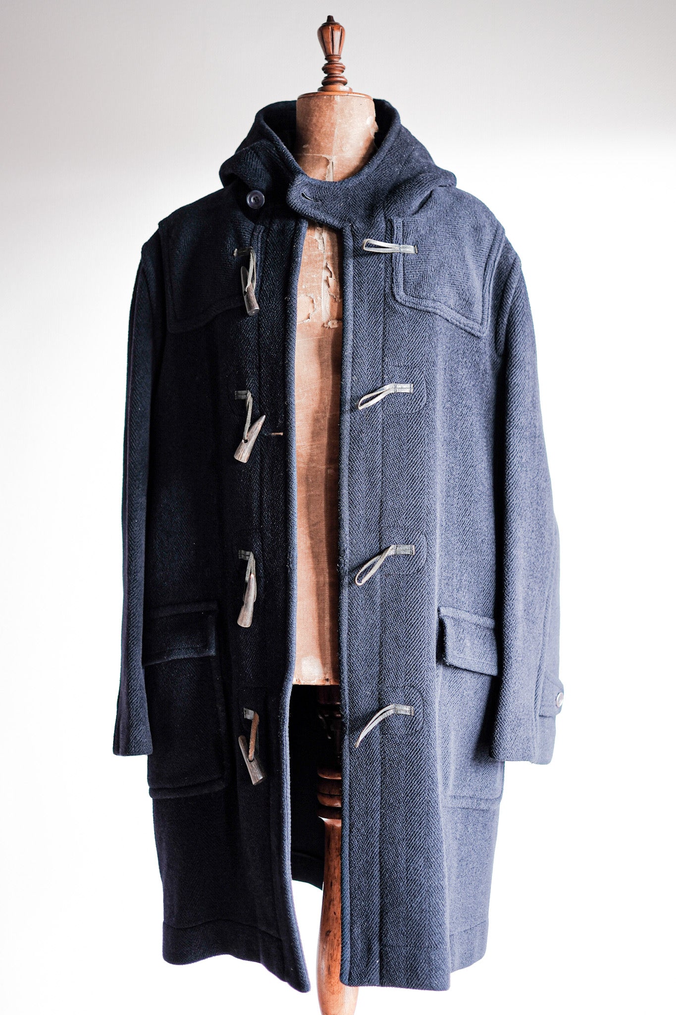 【~90's】Old INVERTERE Wool Duffle Coat "Moorbrook"