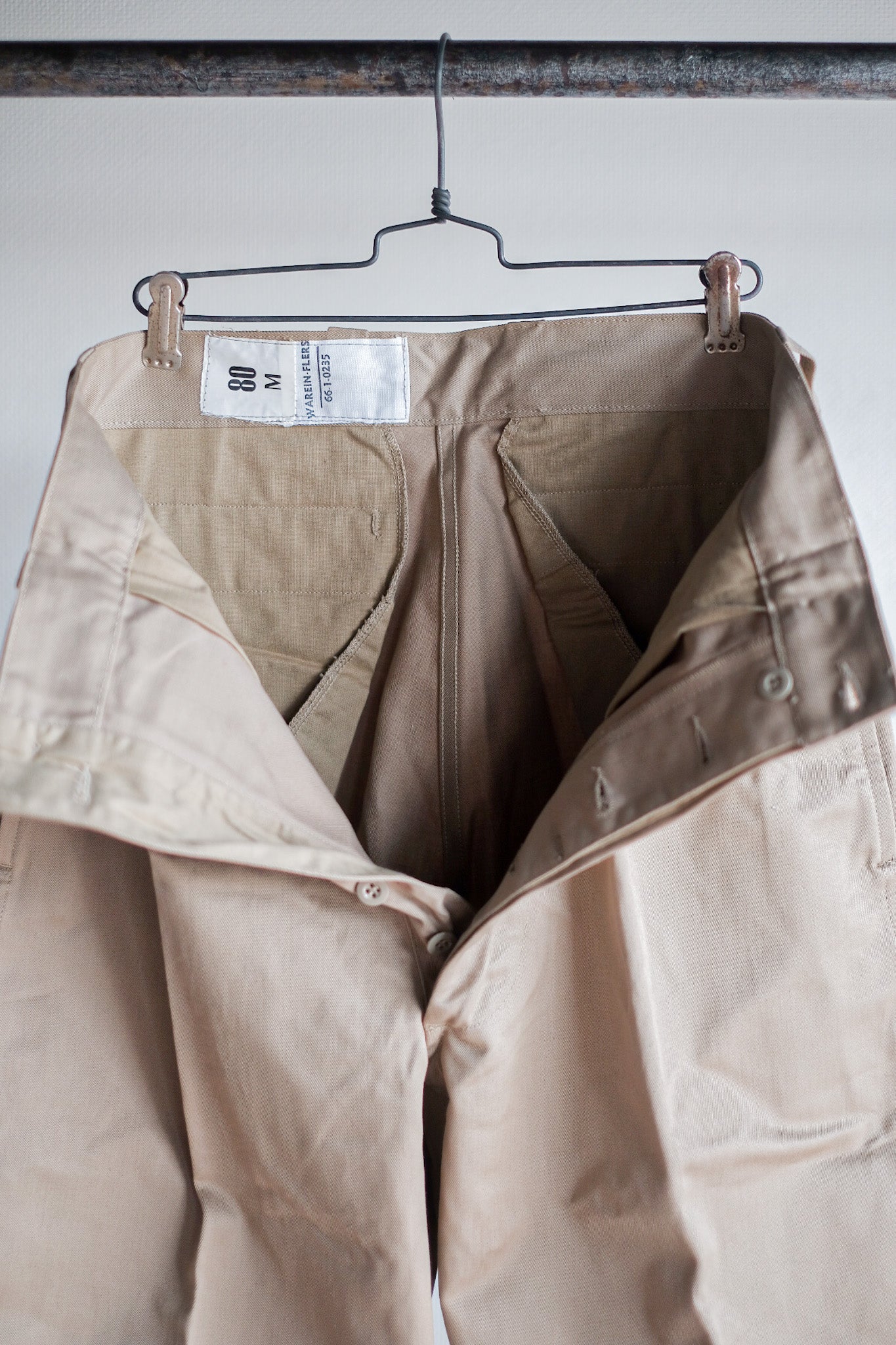 【~60's】French Army M52 Chino Trousers Size.80M "Dead Stock"