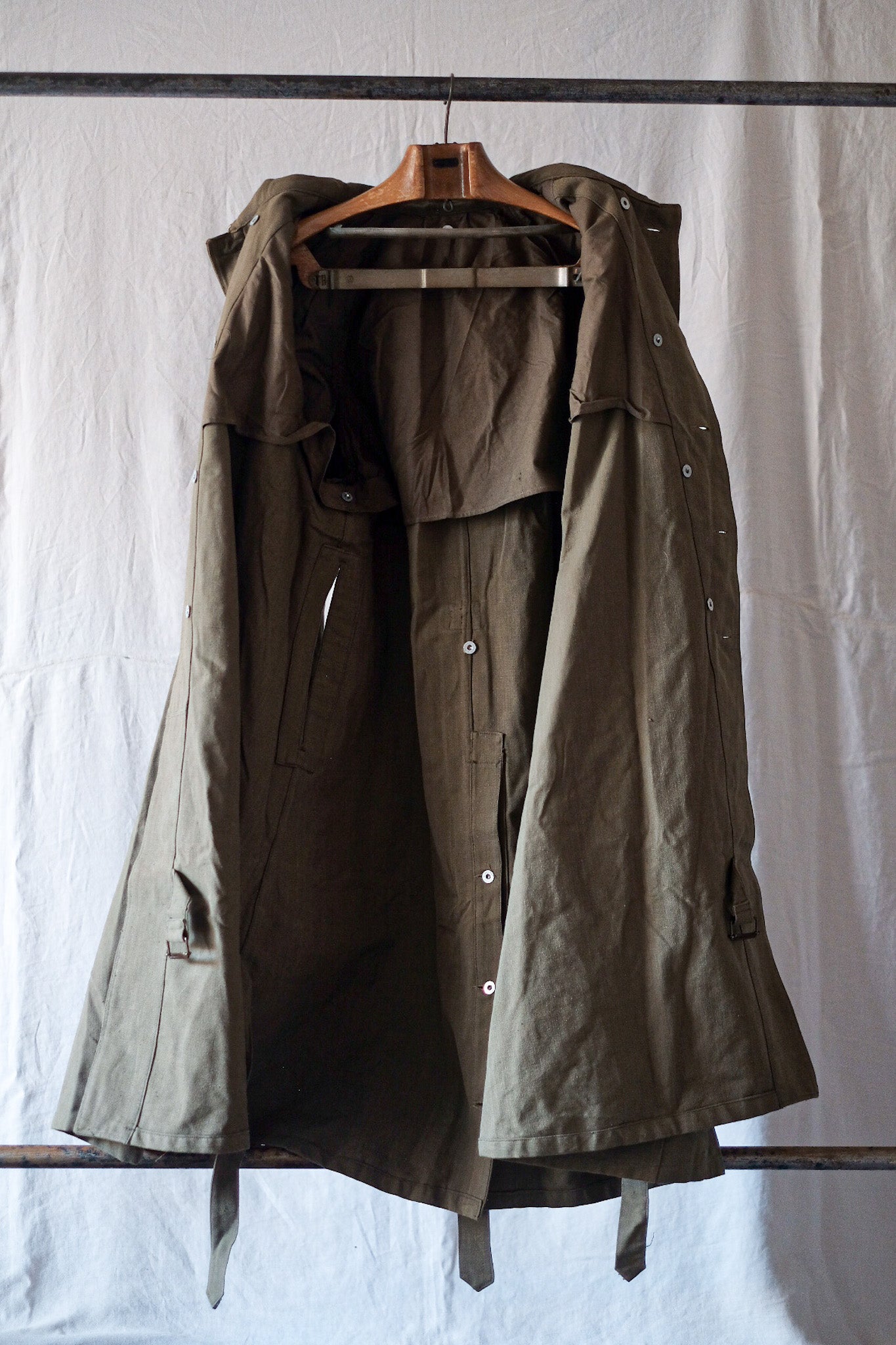 【~50's】French Army M35 Motorcycle Coat Size.1 "Dead Stock"