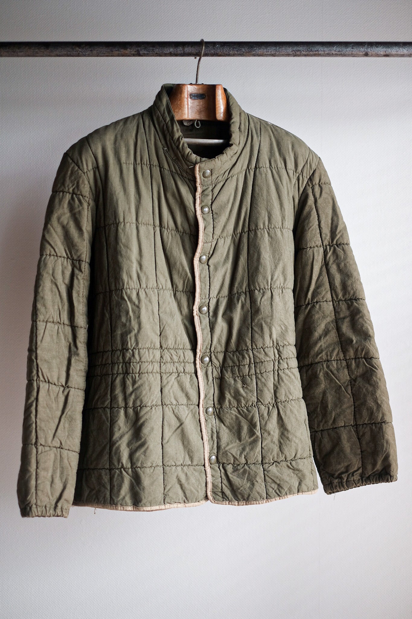 【~50's】French Army Quilted Liner Jacket Size.6