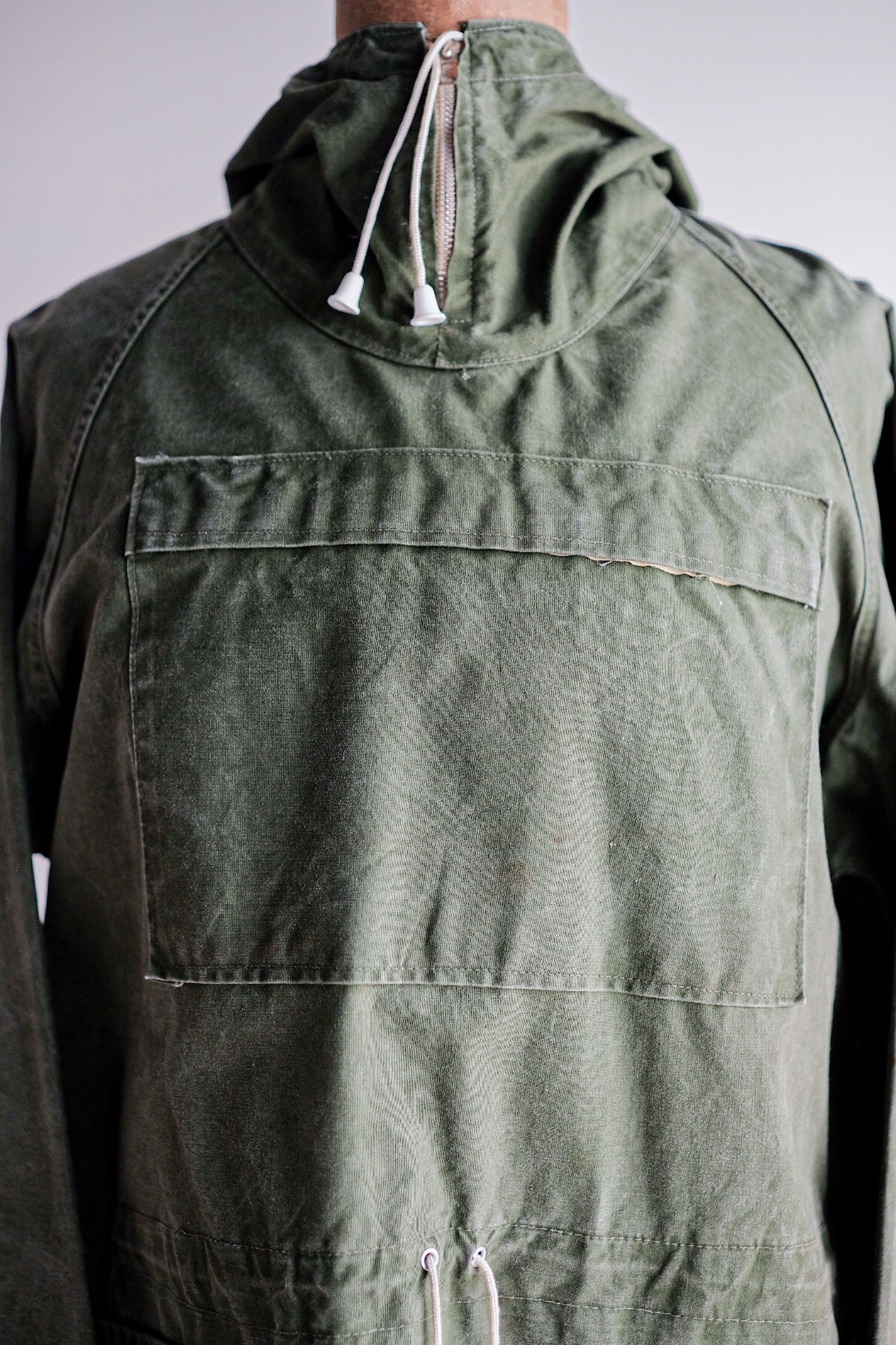 【~60's】British Vintage Green Cotton Smock "Blacks Of Greenock"