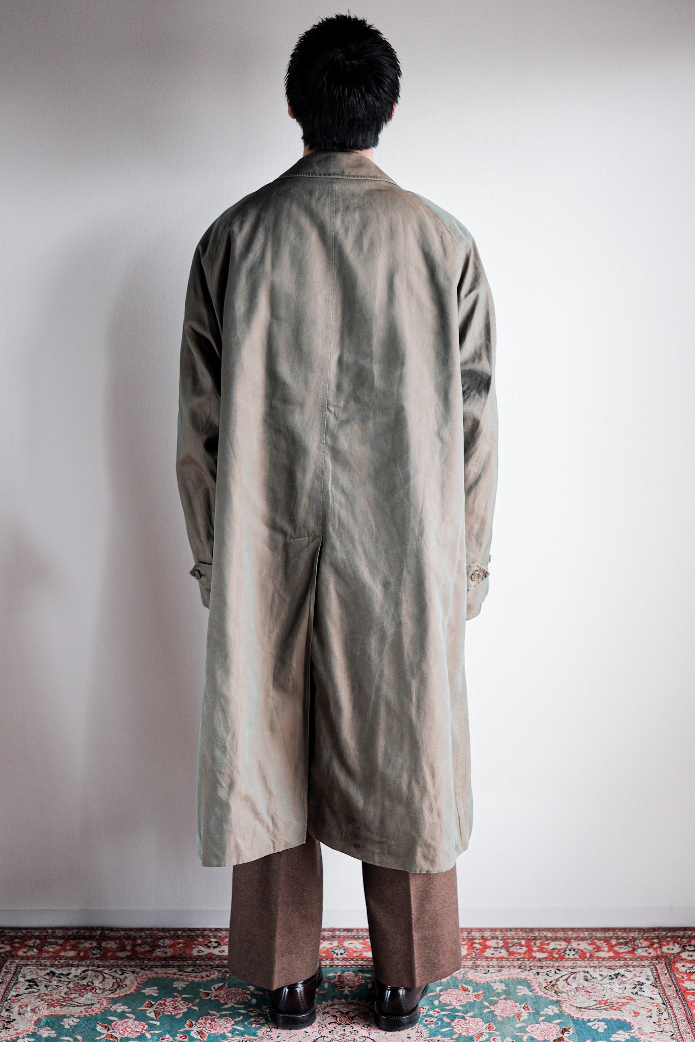 【~80's】Vintage Burberry's Single Raglan Balmacaan Coat C100 Size.54REG "TAMAMUSHI"