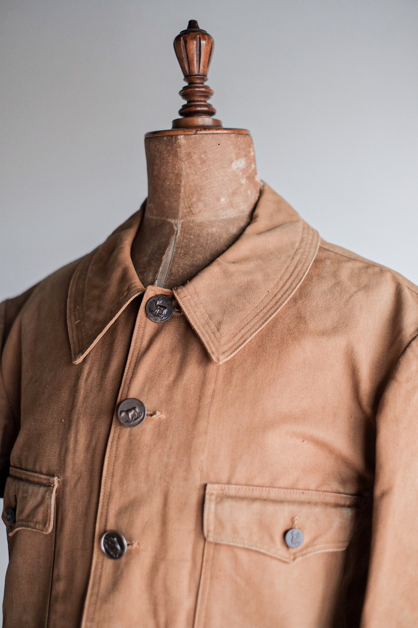 【~30’s】French Vintage Cotton Hunting Jacket