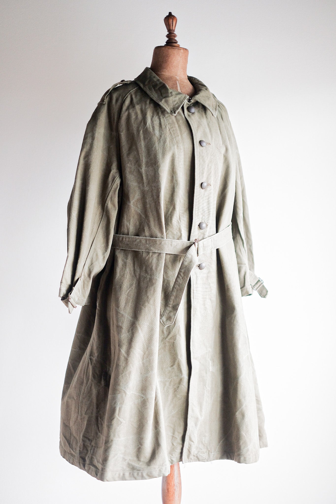 【~50's】French Army M35 Motorcycle Coat Size.2 "Dead Stock"