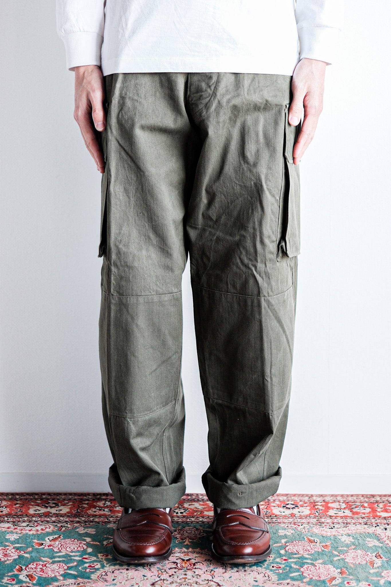 【~60's】French Army M47 Field Trousers Size.33 "Dead Stock"