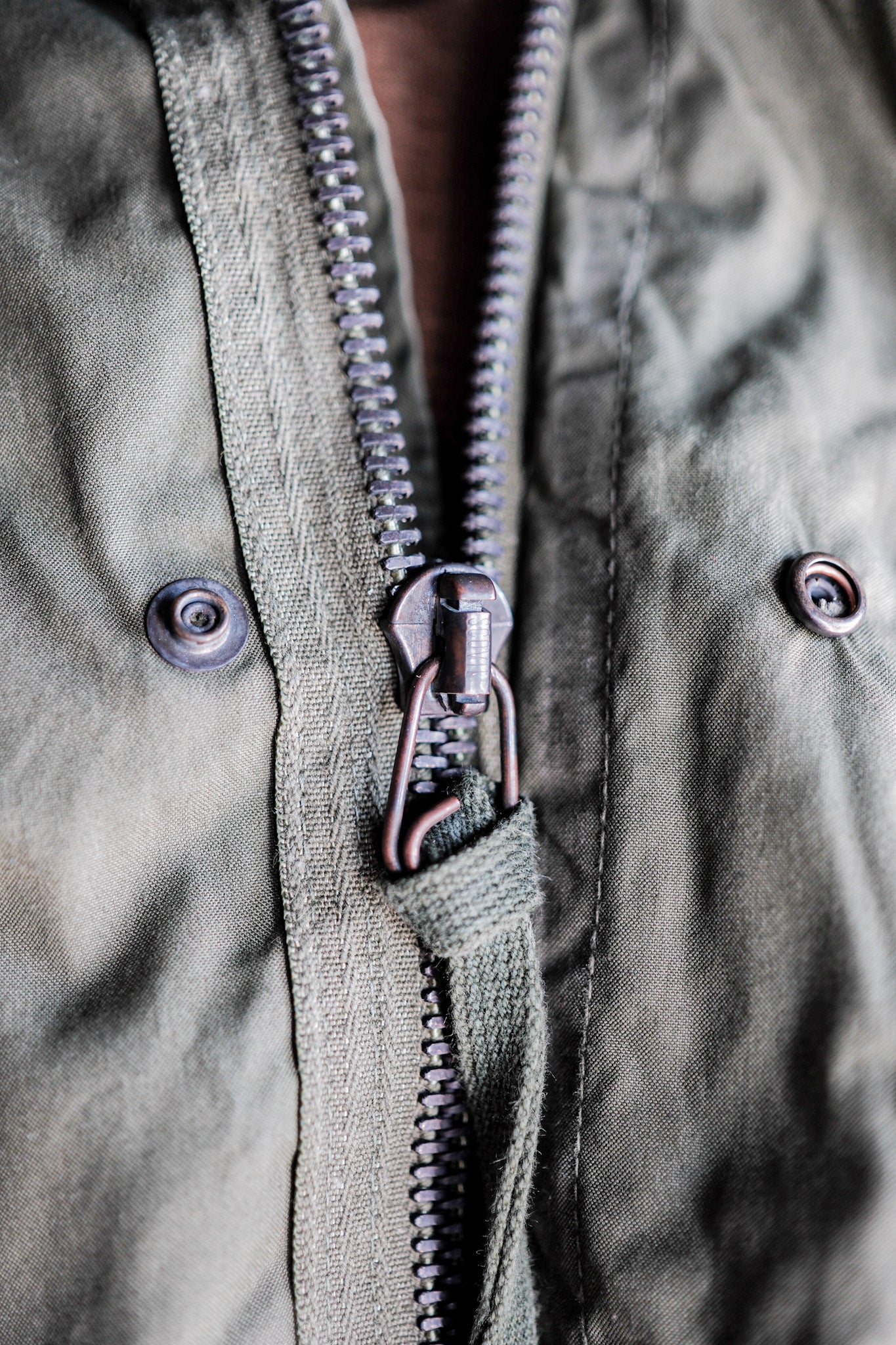 【~80's】U.S.ARMY M-65 Fishtail Parka Size.MEDIUM "Full Set"