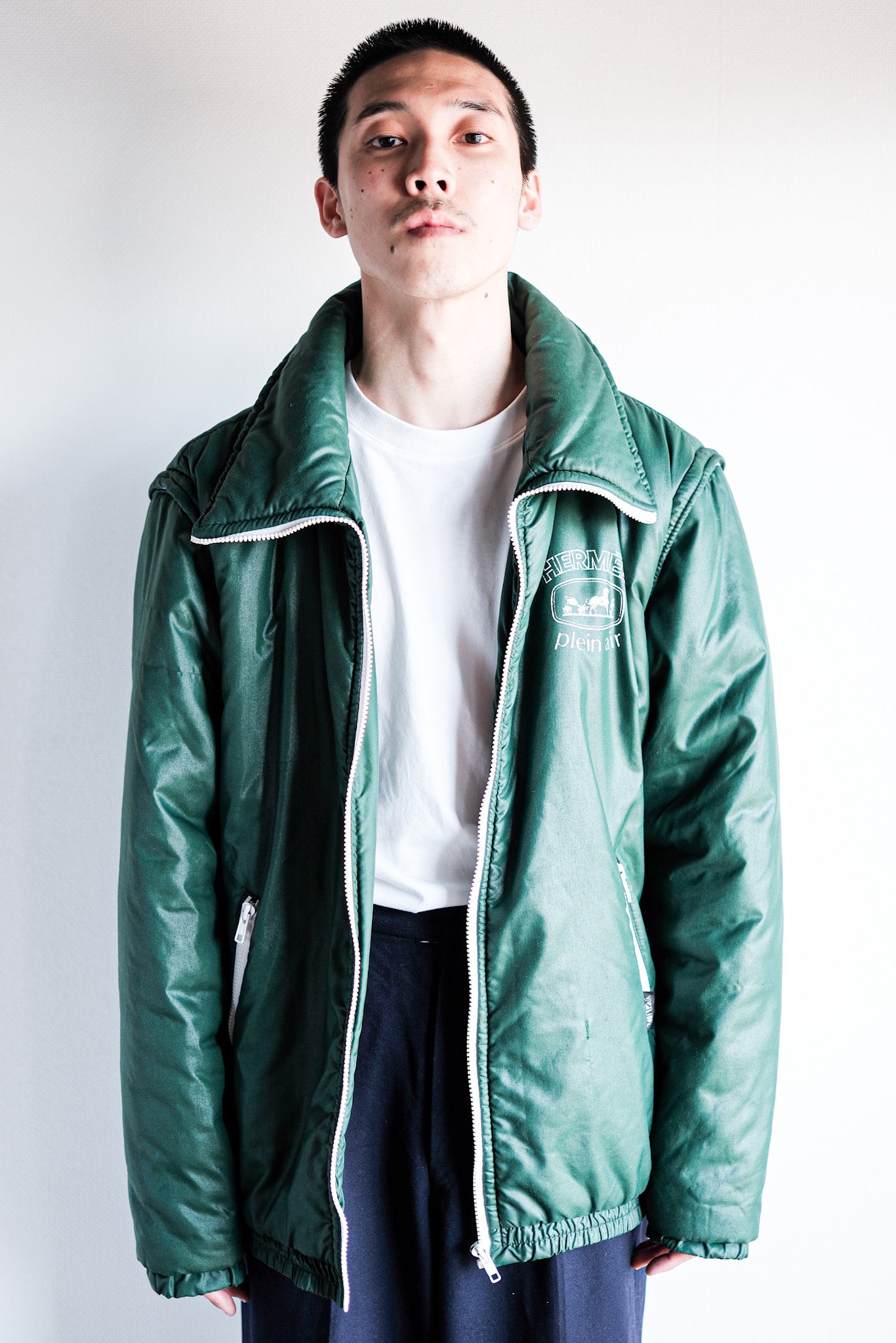 【~80's】Old Hermès Paris Plein Air 2-Way Jacket