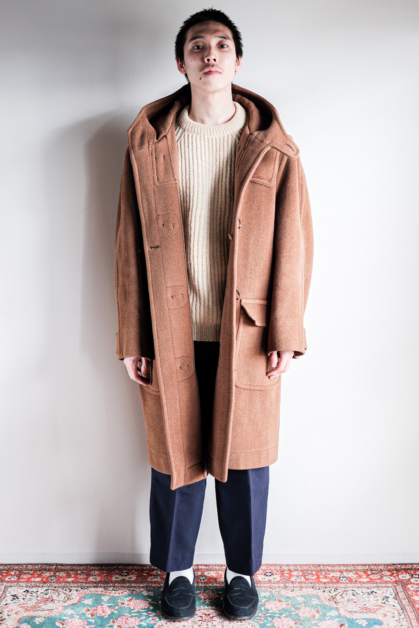 【~90's】Old INVERTERE Wool Duffle Coat "Moorbrook"