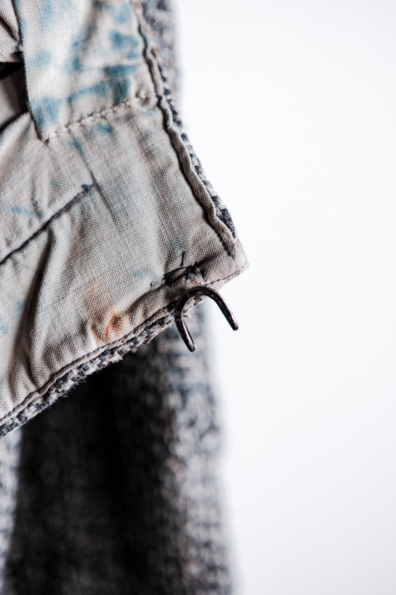 【~20's】French Vintage Homemade Wool Work Pants "Patchwork"