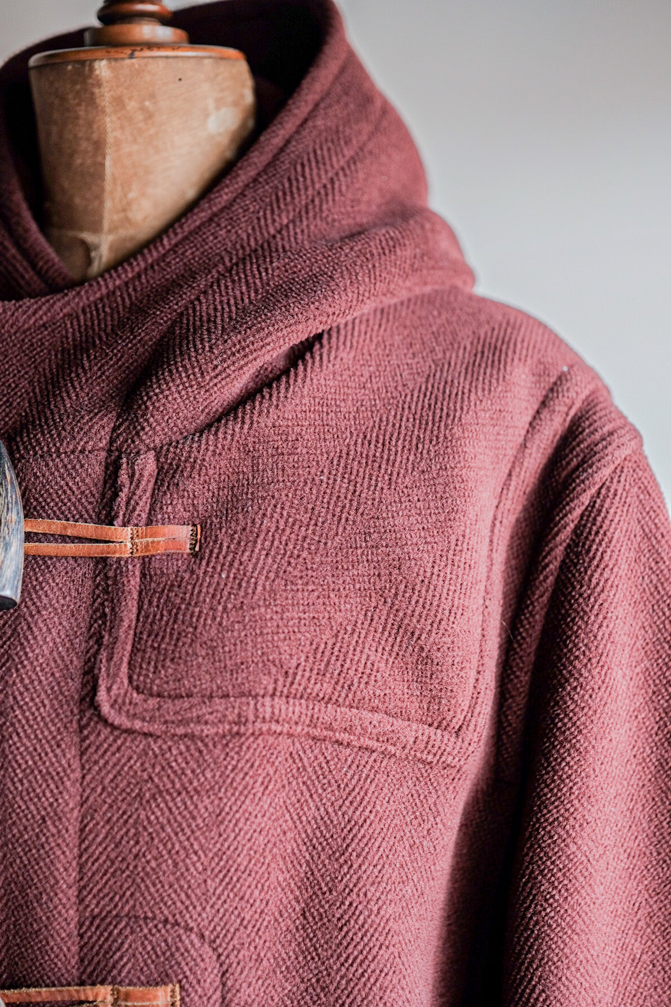 【~90's】Old INVERTERE Wool Duffle Coat "Moorbrook"