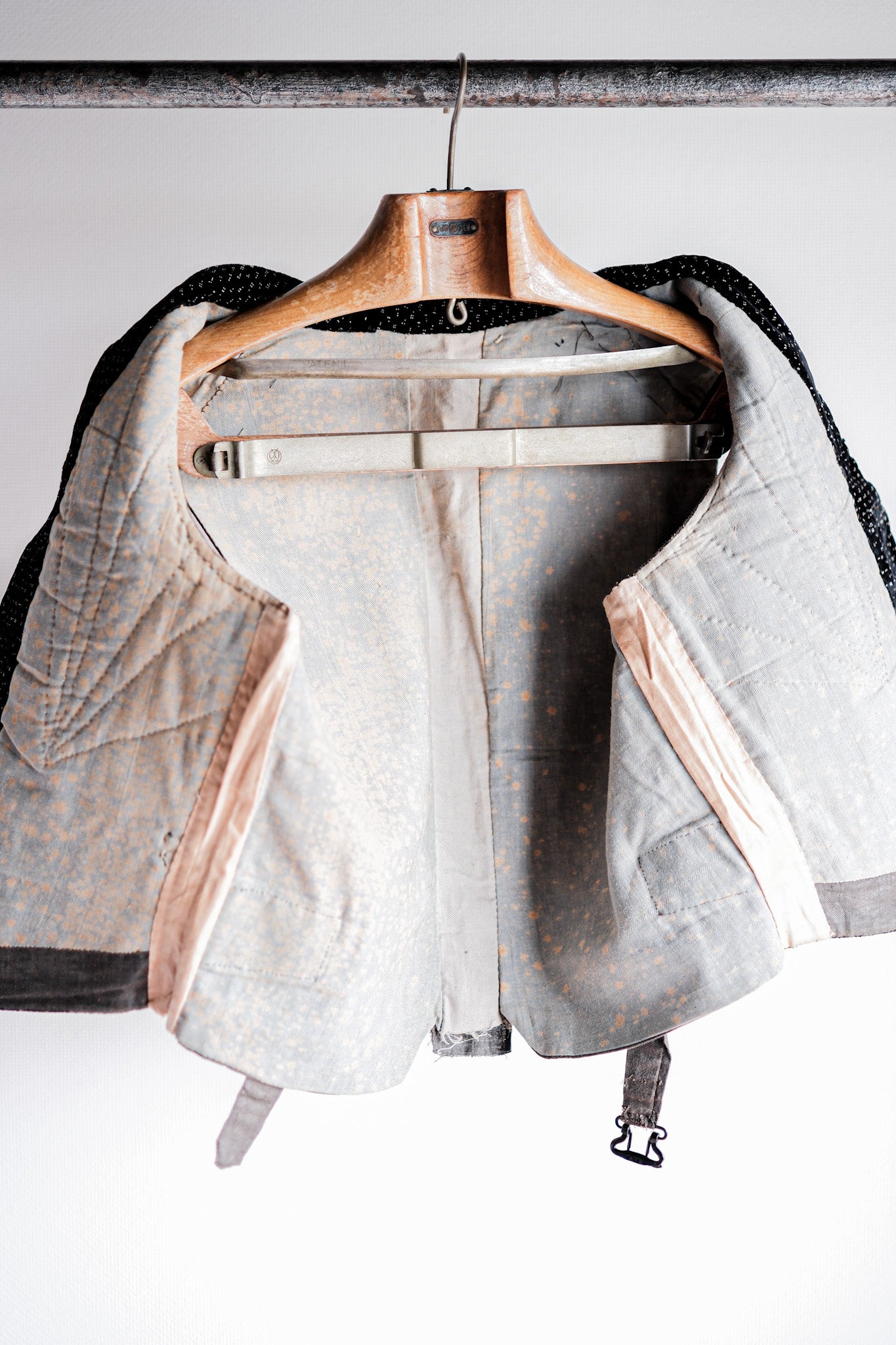 【Late 19th C】French Antique Black Velvet Gilet