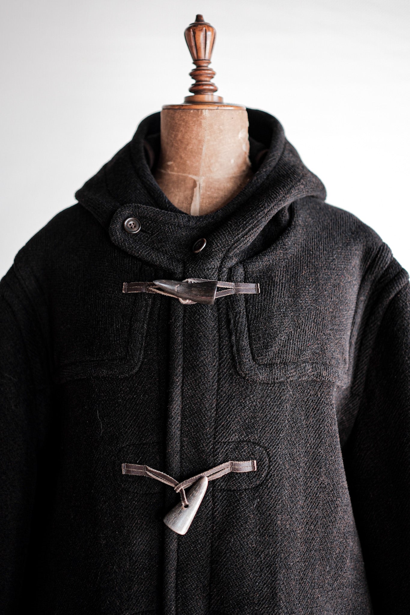 【~90's】Old INVERTERE Wool Duffle Coat "Moorbrook"