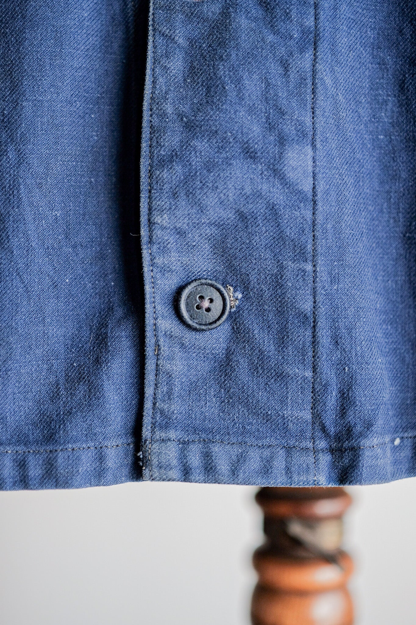 【~40's】French Navy Indigo Cotton Twill Chore Jacket
