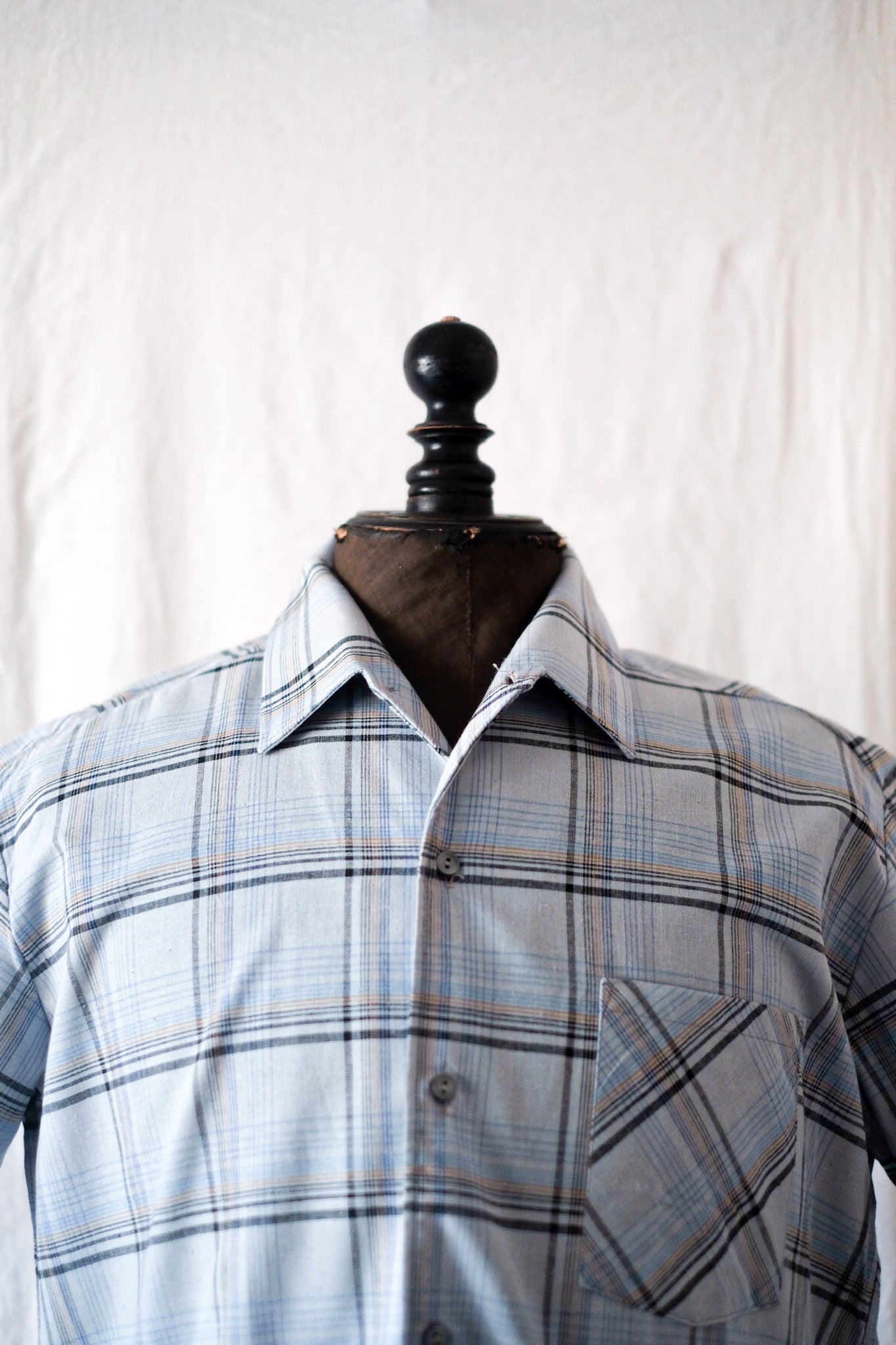 【~70's】French Vintage Short Sleeve Shirt "Dead Stock"