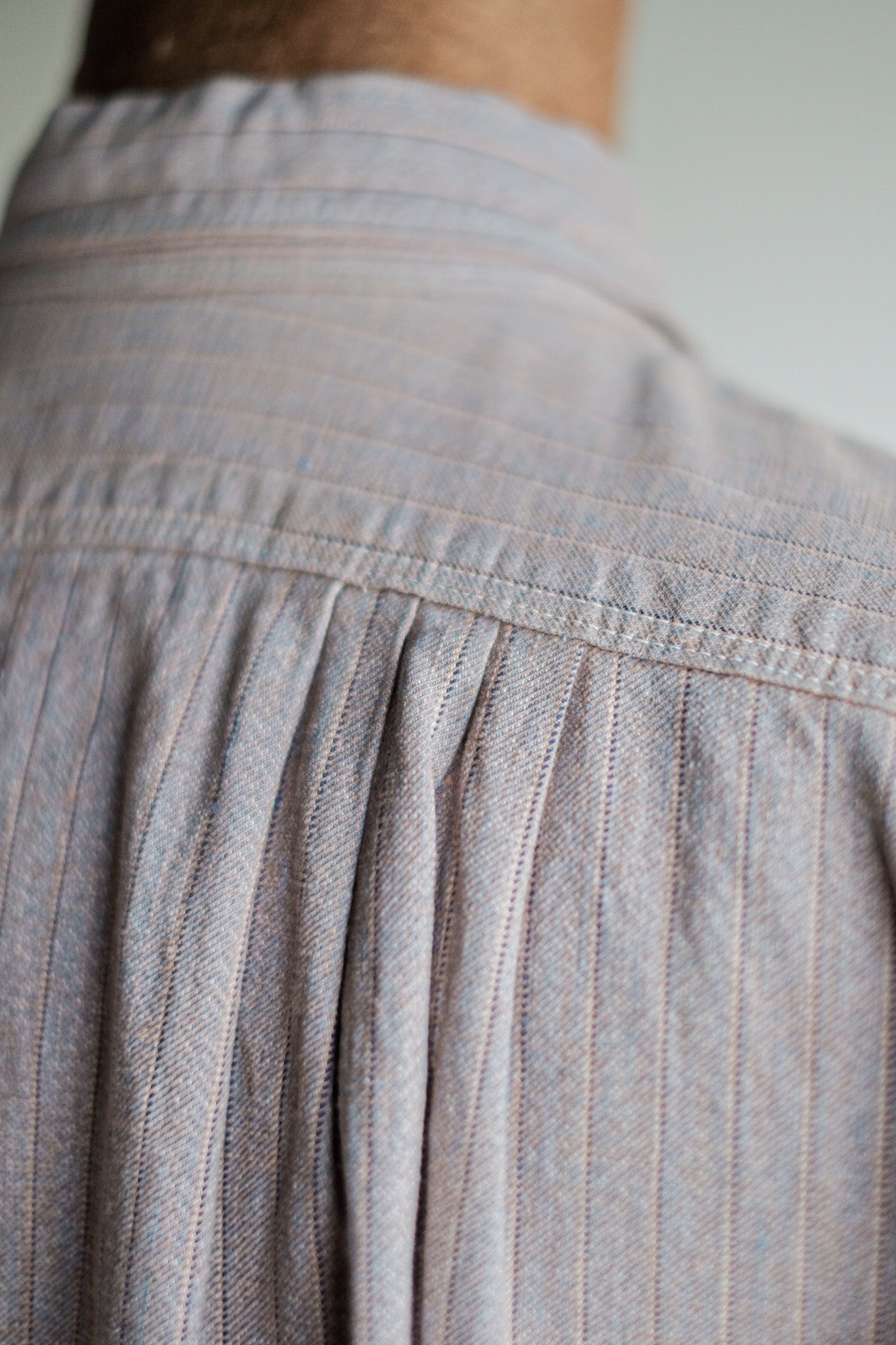 【~40's】French Vintage Grandpa Shirt "Dead stock"