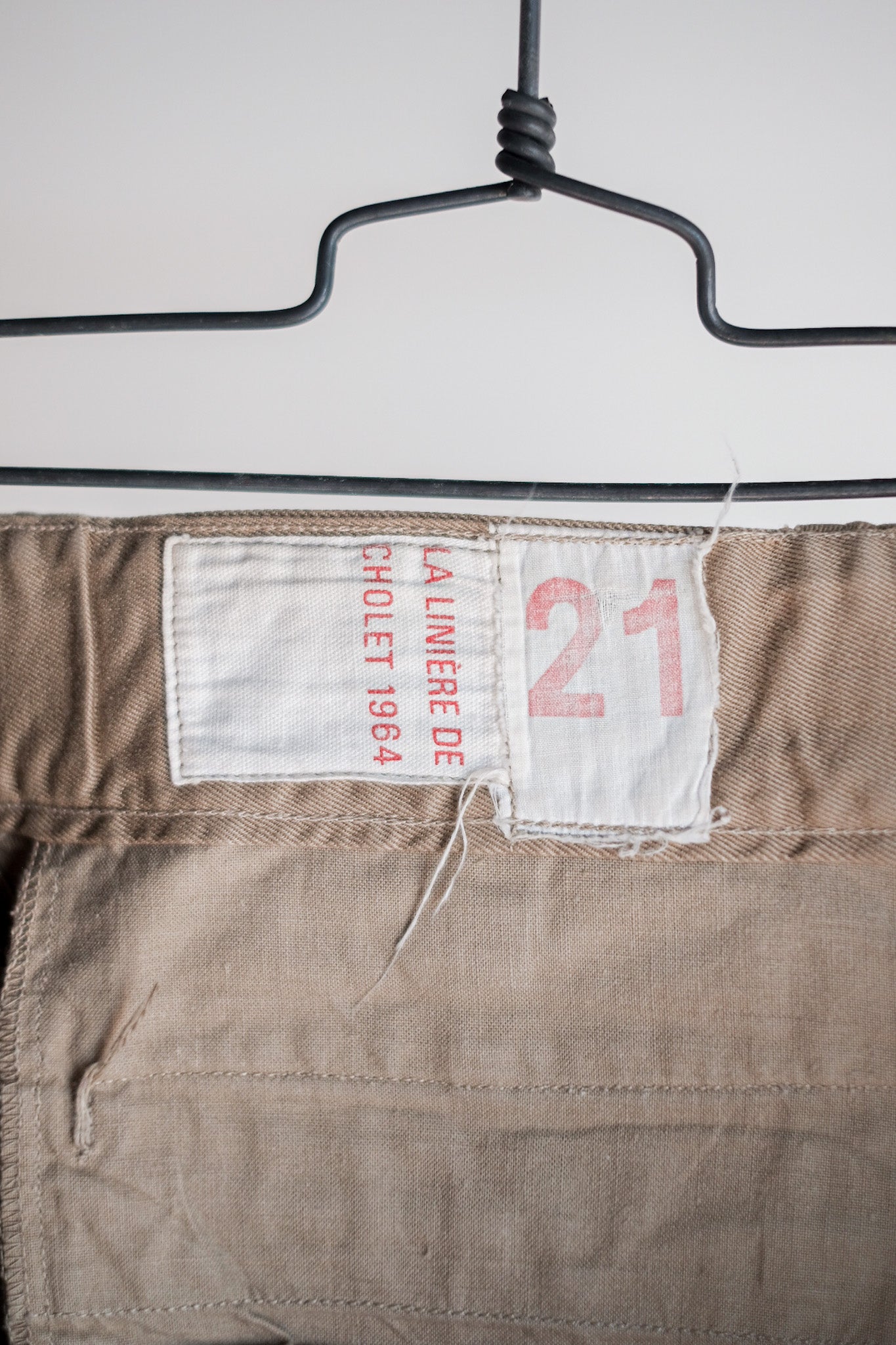 【~60's】French Army M52 Chino Trousers Size.21