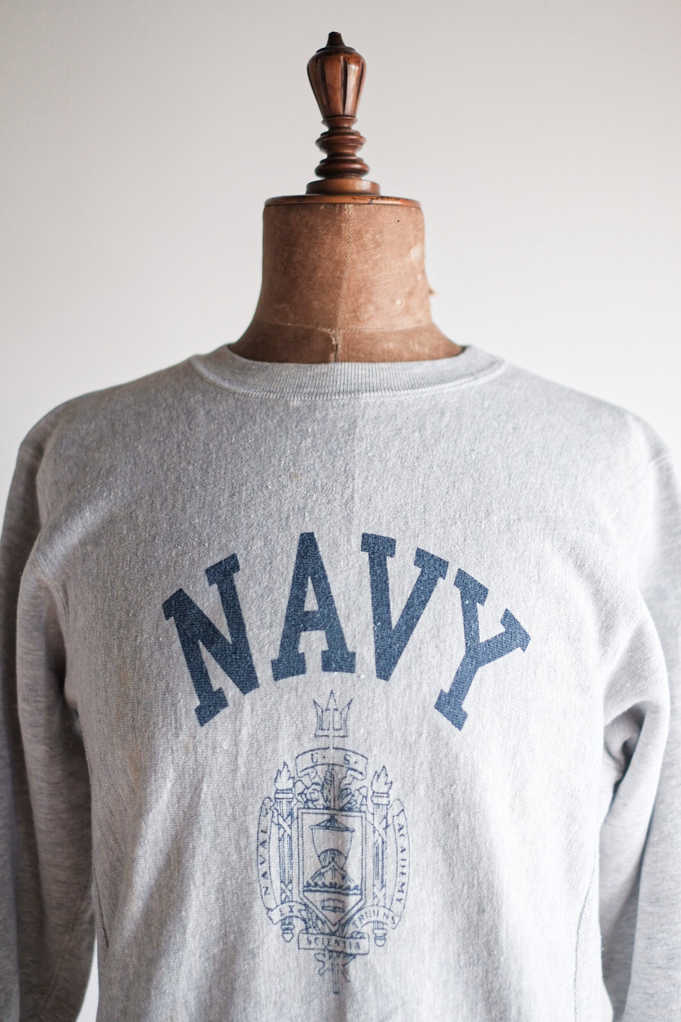 【~80's】Vintage Champion Reverse Weave Sweatshirt "USNA"