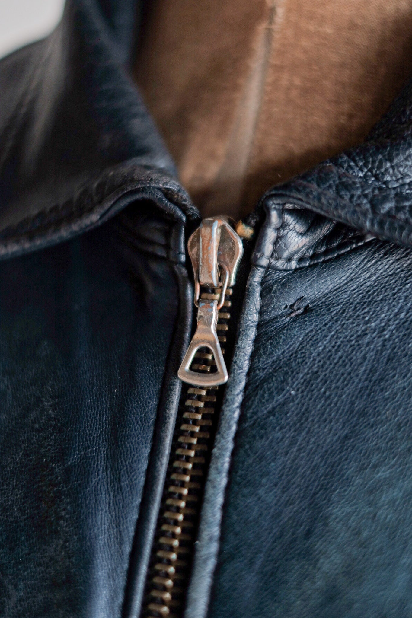 【~80's】French Air Force Pilot Leather Jacket