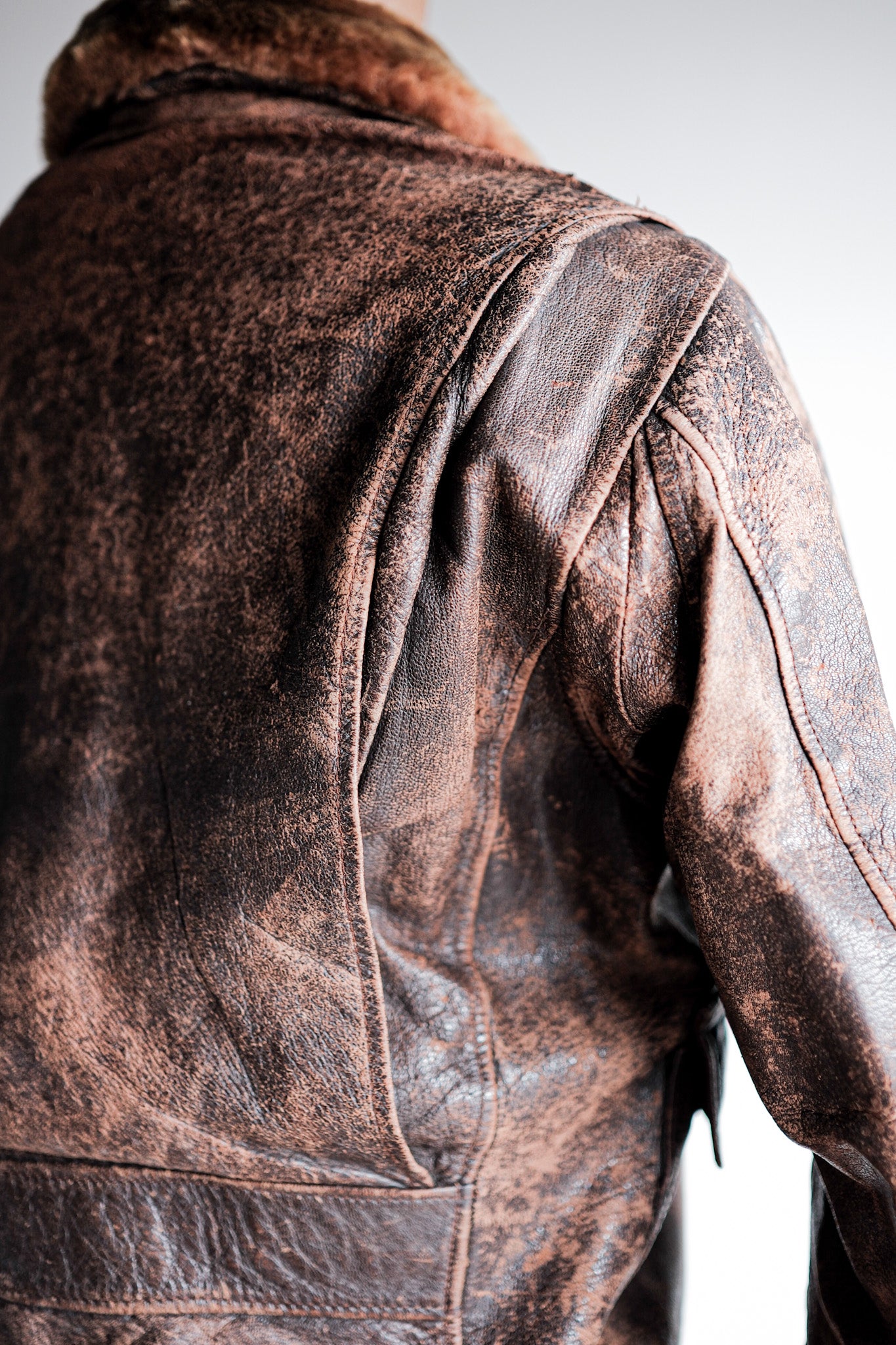 【~40's】U.S.NAVY M-422A Leather Flight Jacket