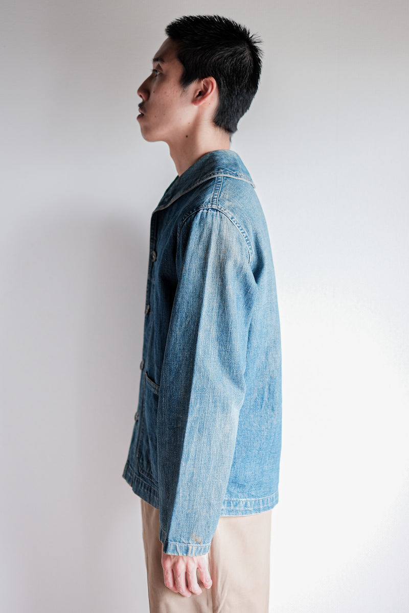 [~ 40's] WWⅱ US US.NAVY ผ้าคลุมไหล่ผ้าคลุมผ้าเดนิม