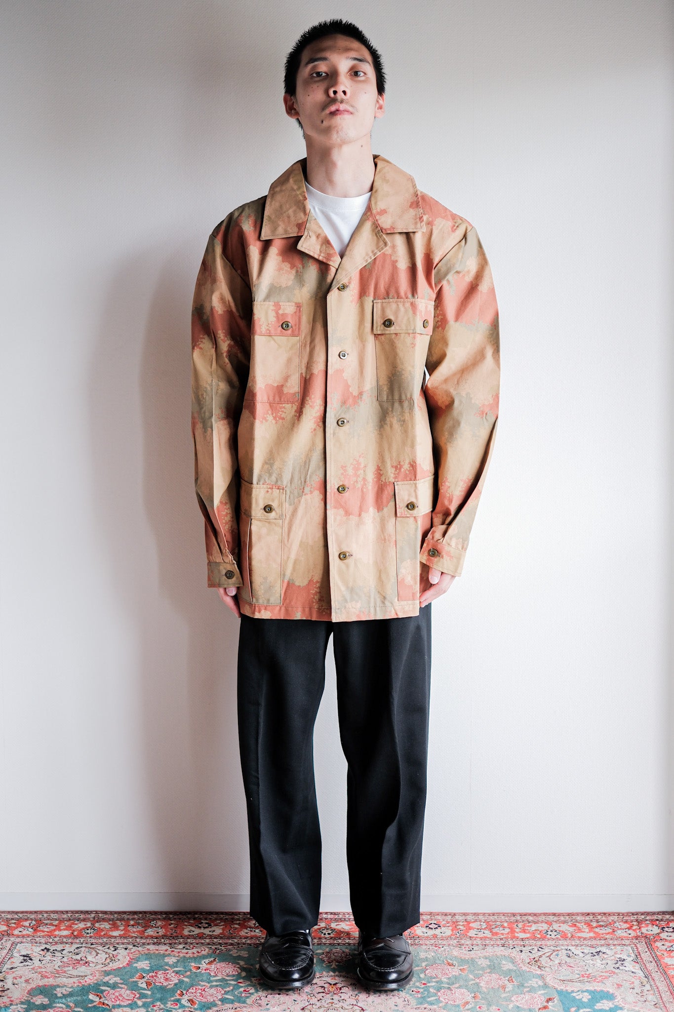 ［~90's］Czechoslovakian Army Desert Pattern Camouflage Field Jacket Size.52 "Test Sample" "Dead Stock"