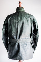 [~ 60's] แจ็คเก็ตแว็กซ์สีเขียวโบราณที่มีขนาดแพทช์ 36 "TrialMaster"