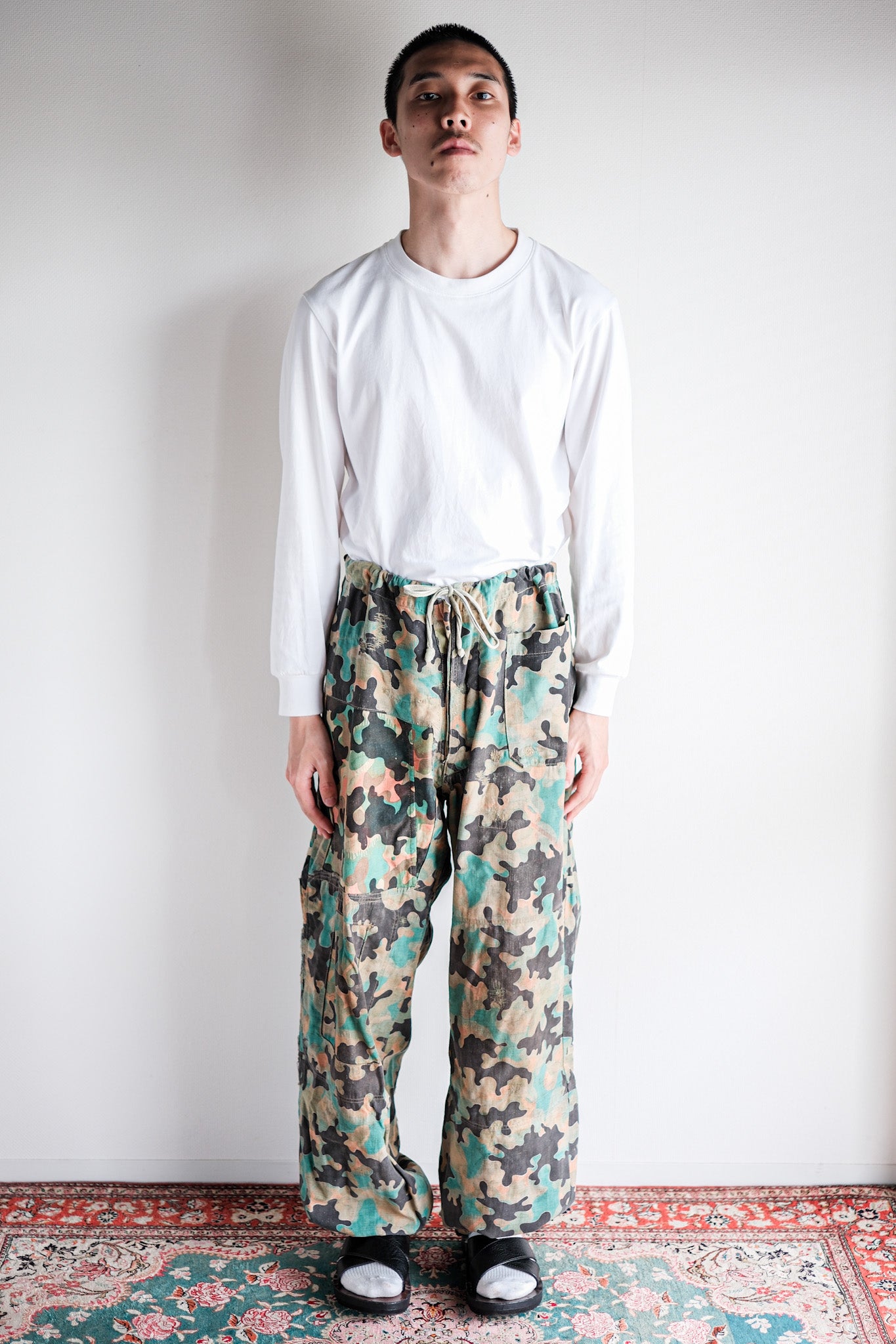 50's】Czechoslovakian Army Dubaky Camouflage Reversible Trousers