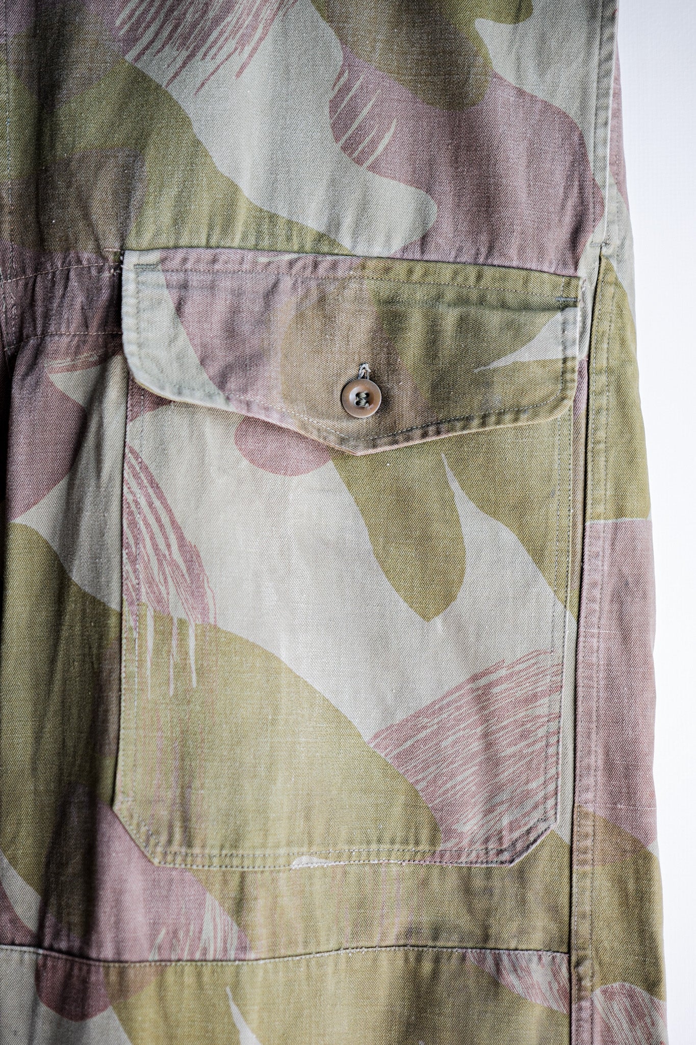 ［~50's］Belgium Army Brushstroke Camouflage Airborne Pants Size.6 "Remake" "Early Type"