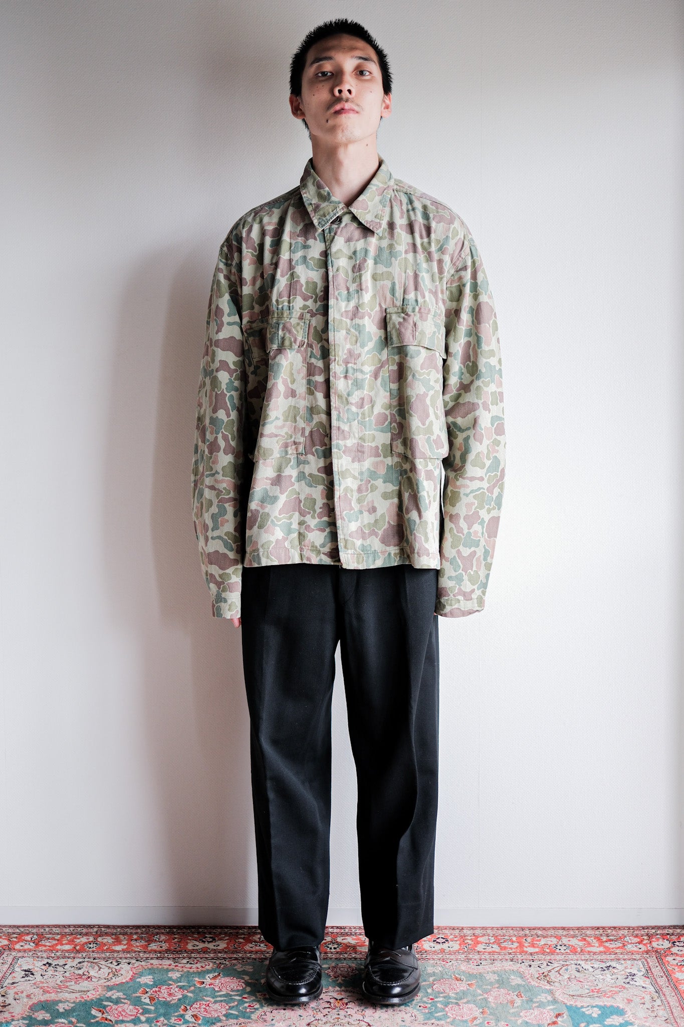 ［~50's］Dutch Army Frogskin Camouflage Field Jacket Size.52
