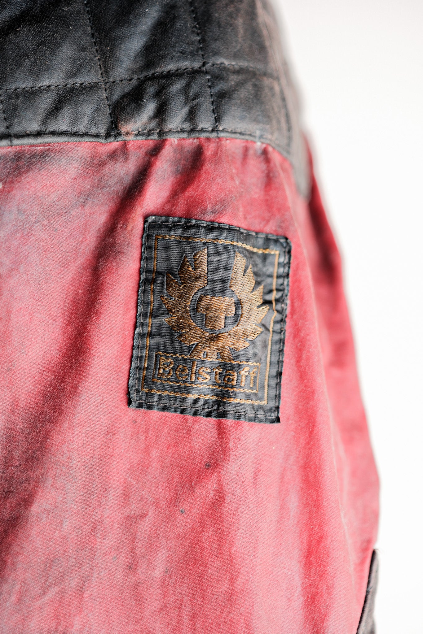 [~ 70 년대] Vintage Belstaff 2 Tone Red Waxed Jacket "Trial Master" "Custom Order"