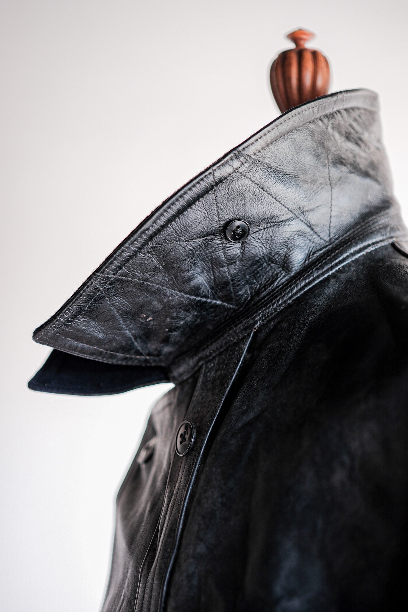 50's】French Vintage Le Corbusier Leather Work Jacket 