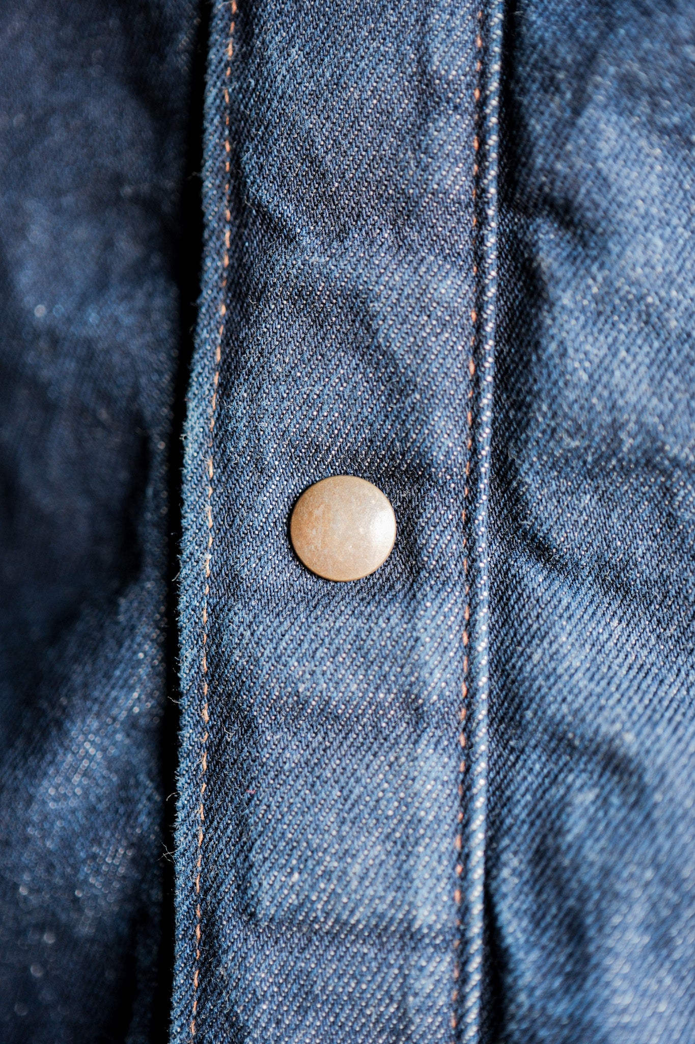 [〜80年代]美國復古raglan袖子襯墊牛仔夾克大小。54