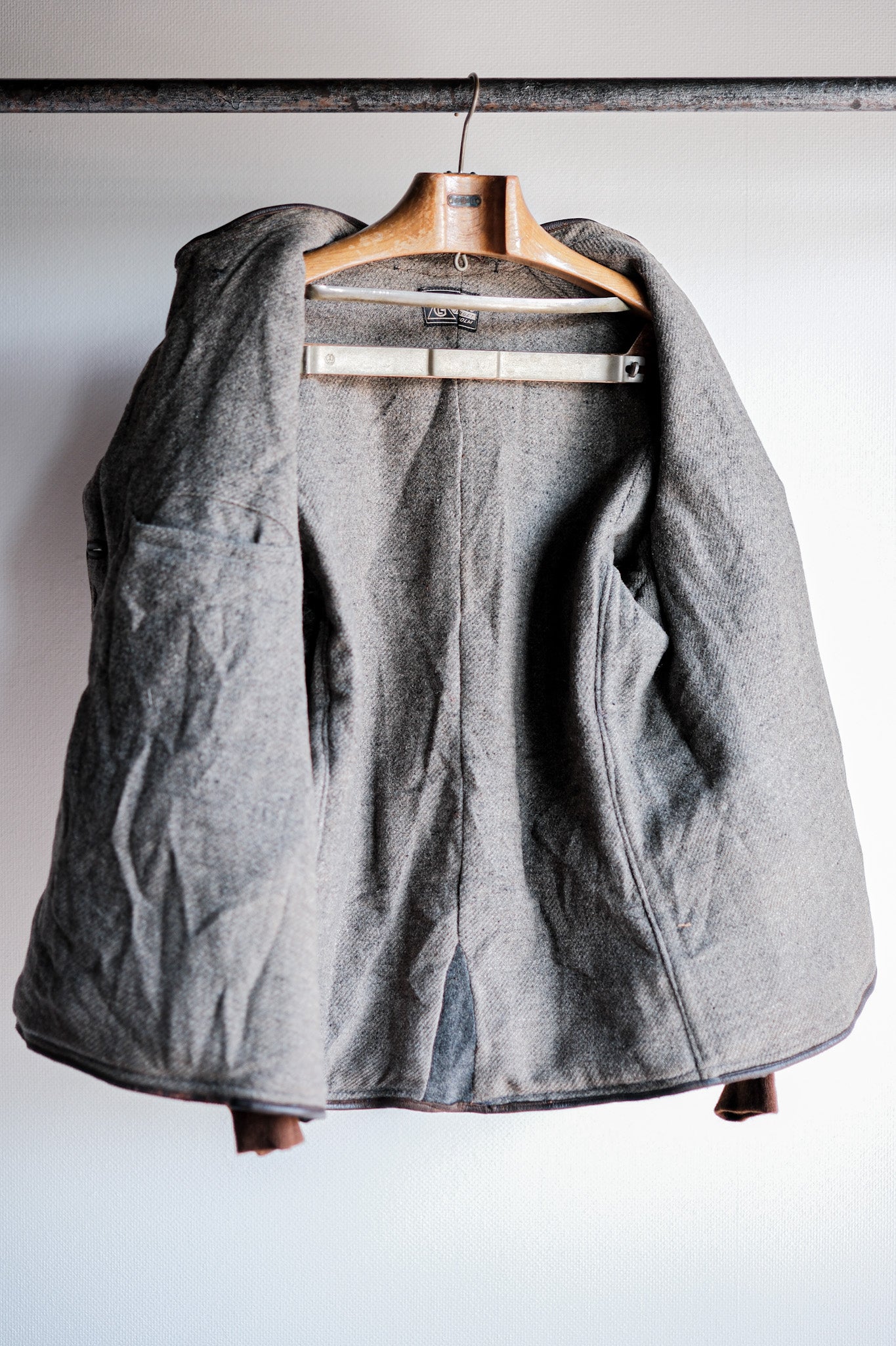 ［~40's］Swedish Vintage Double Breasted Leather Jacket